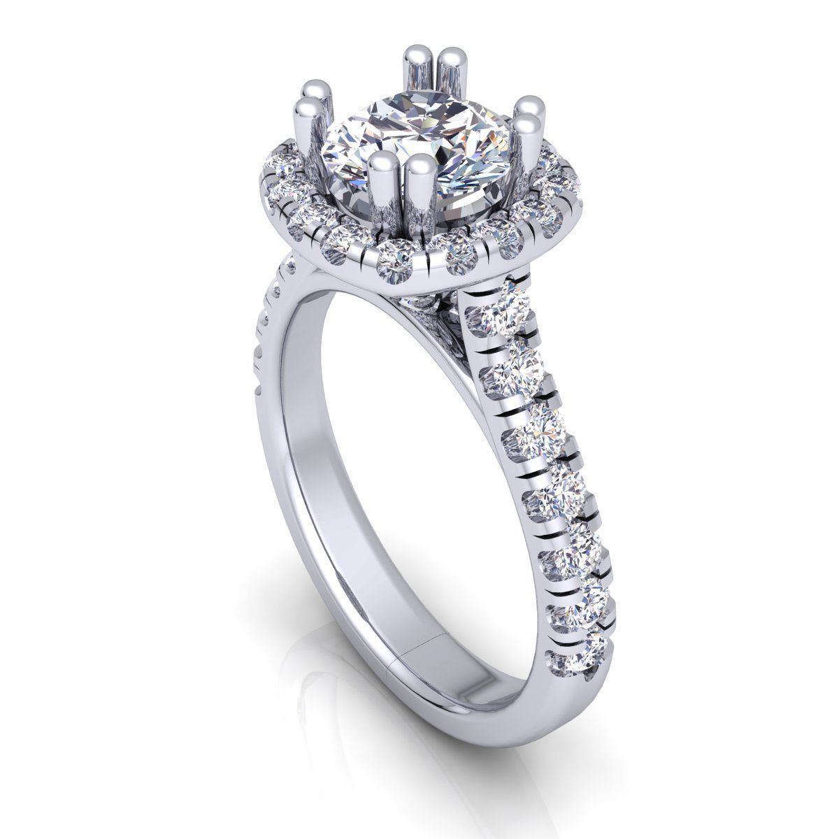 Halo With Micro Cut Ring 3D print model_8