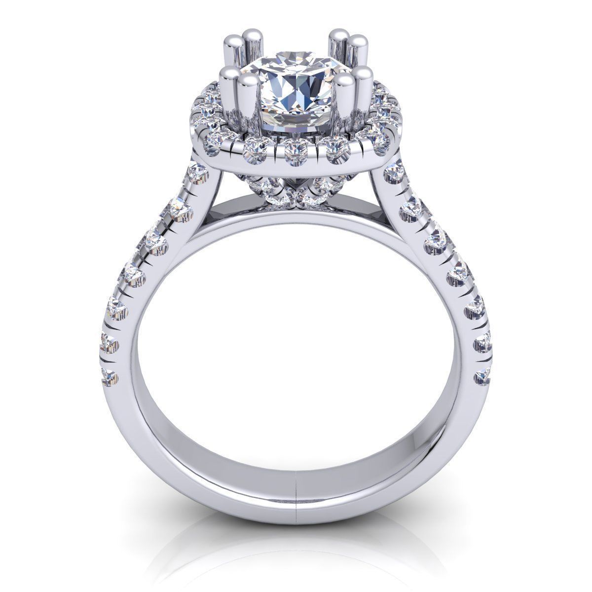 Halo With Micro Cut Ring 3D print model_5