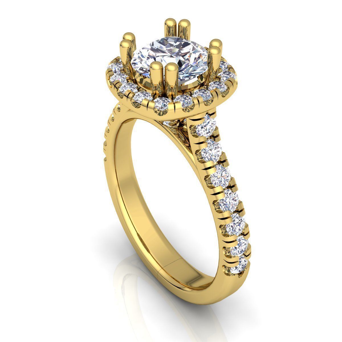 Halo With Micro Cut Ring 3D print model_6