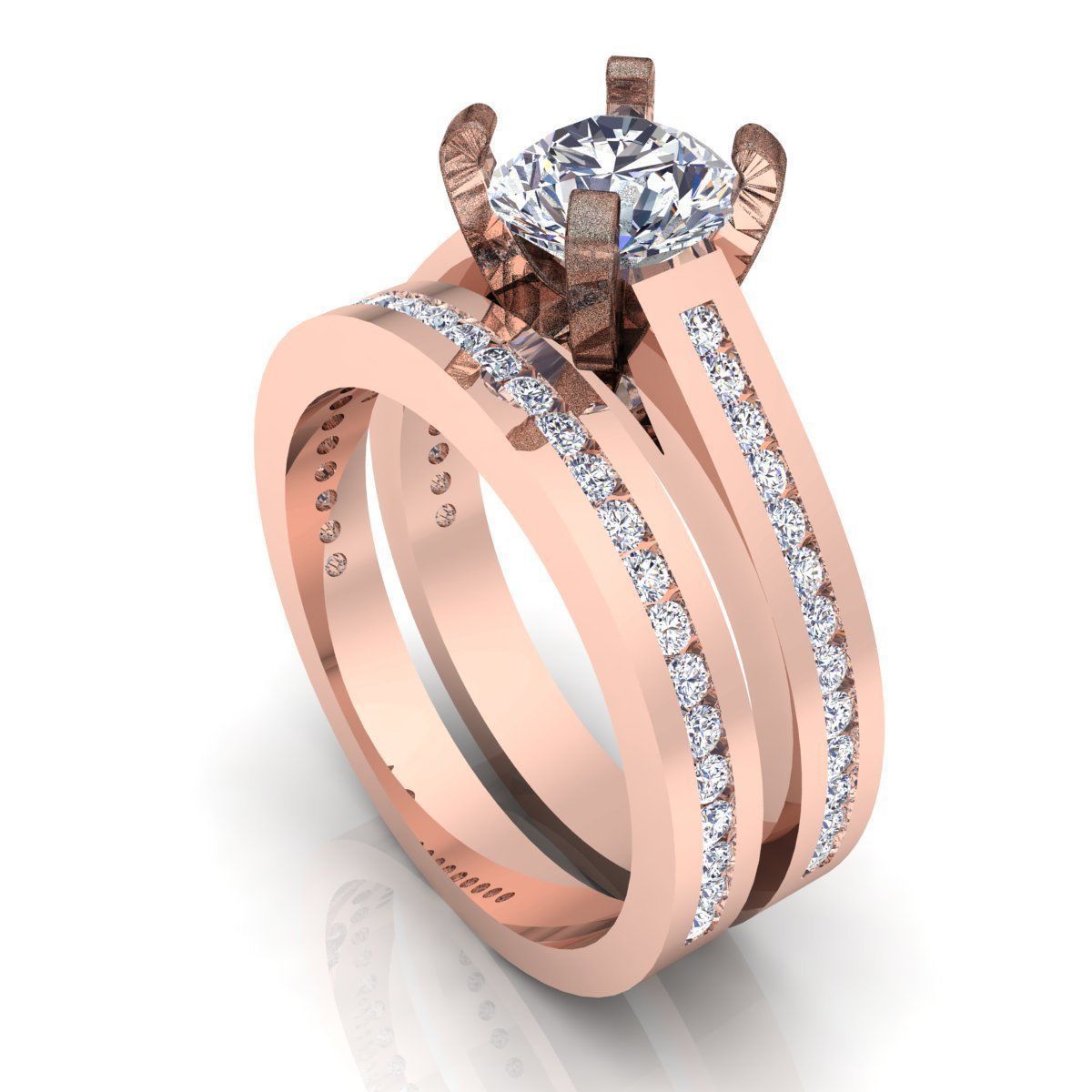 Fancy Wedding set 3D print model_7