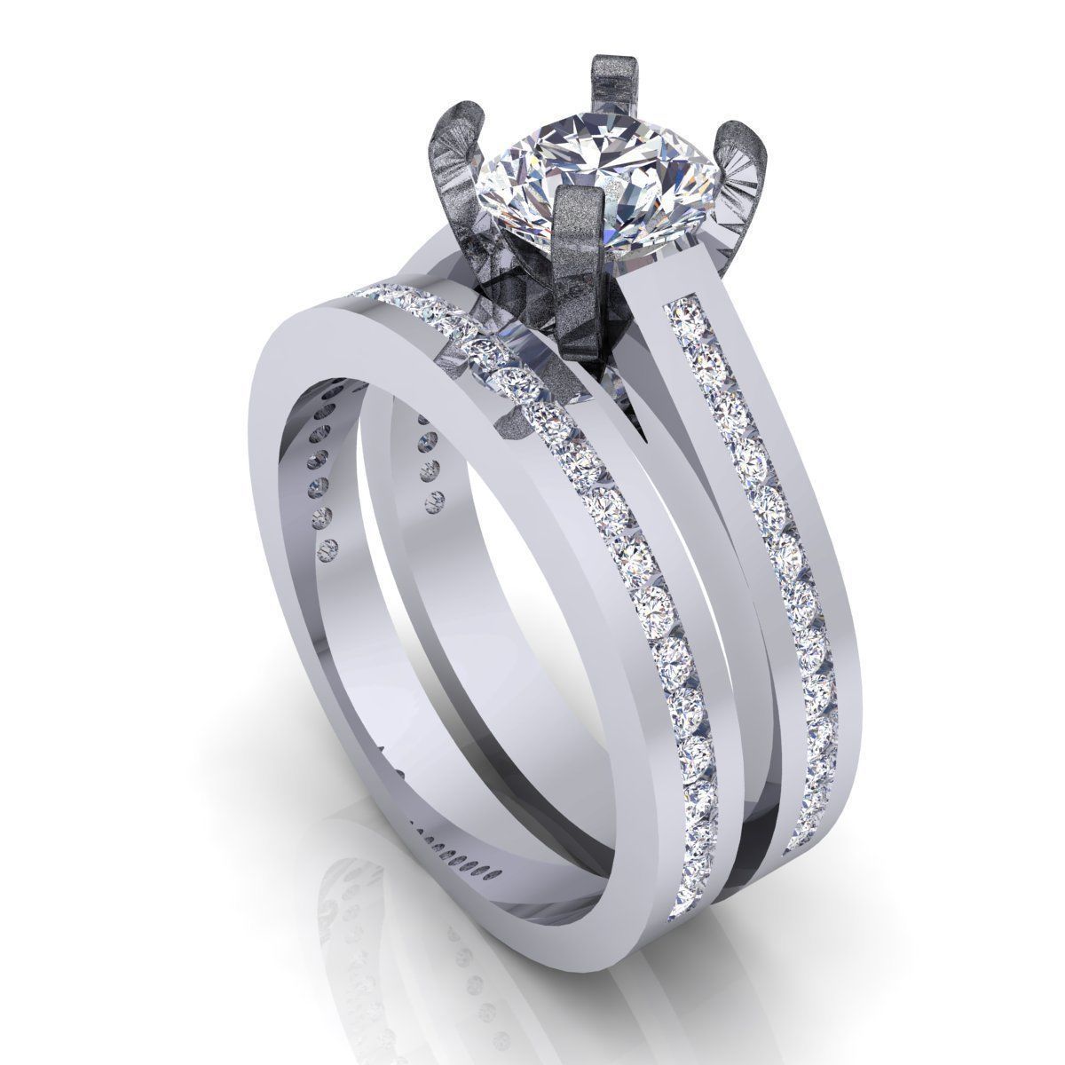 Fancy Wedding set 3D print model_8