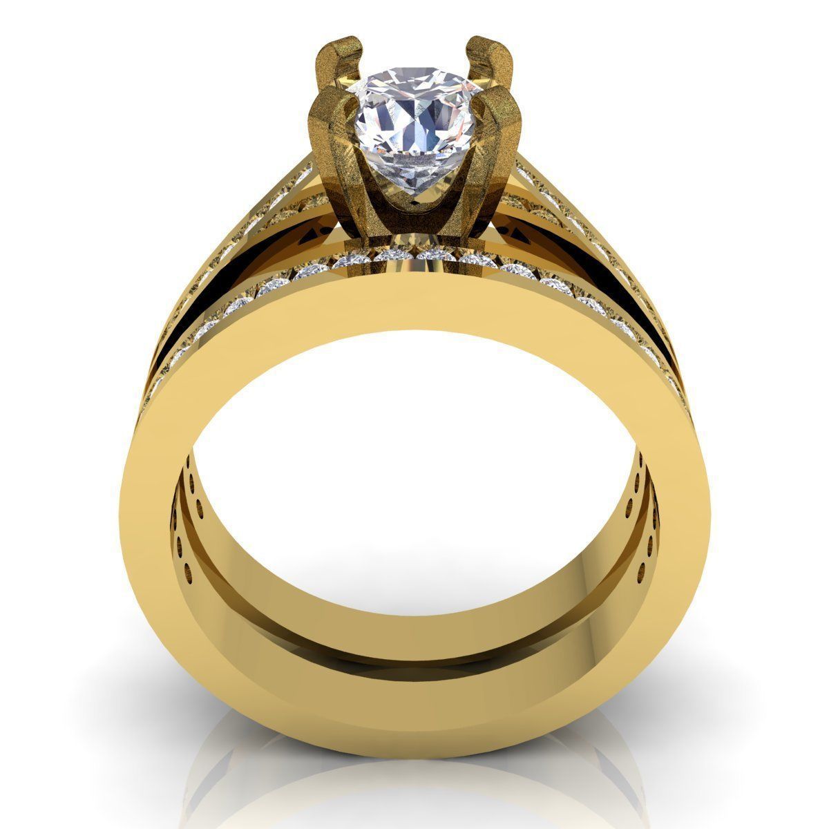 Fancy Wedding set 3D print model_3