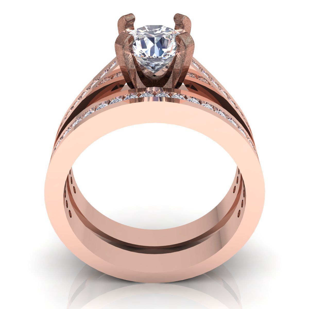 Fancy Wedding set 3D print model_4