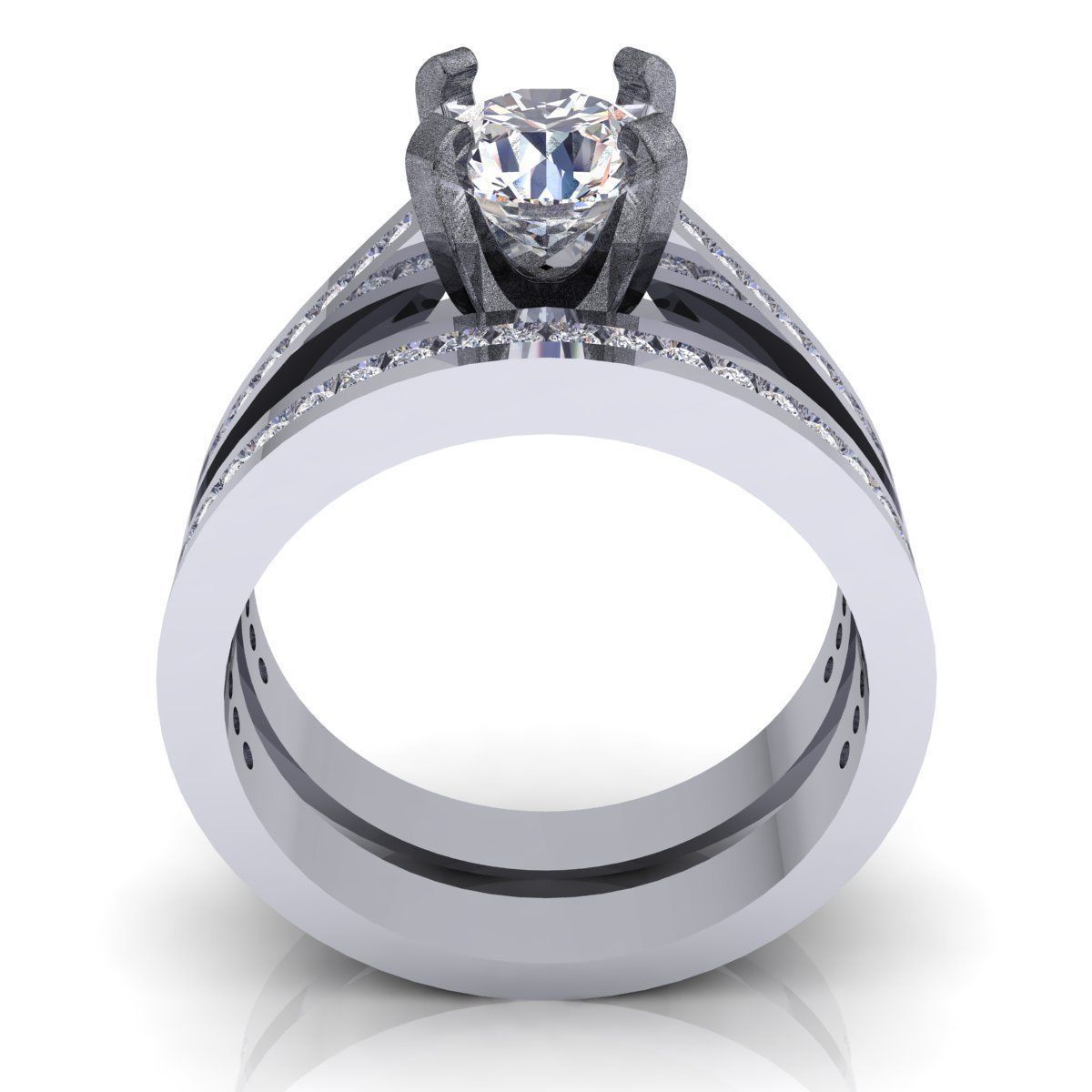 Fancy Wedding set 3D print model_5