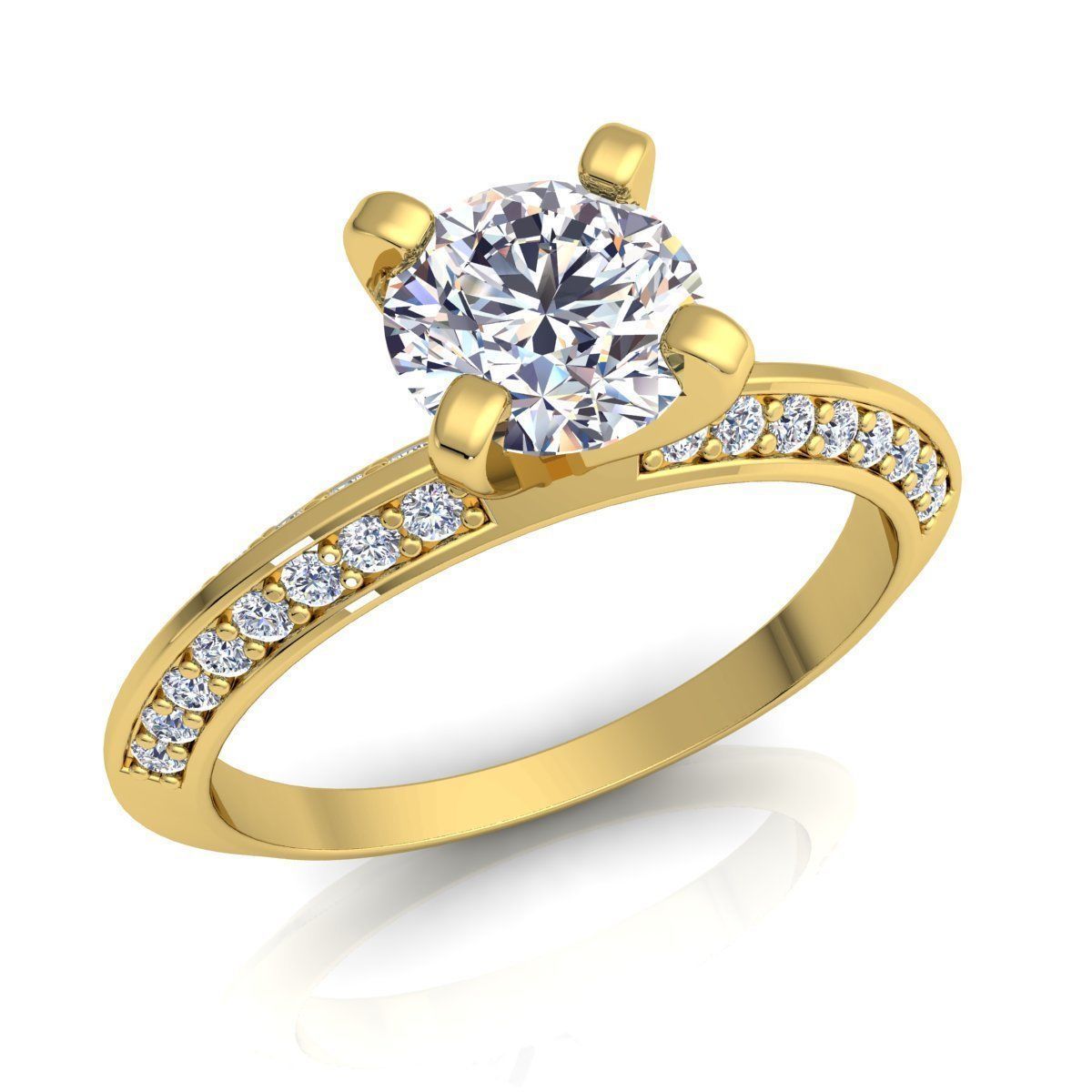 Fancy Engagement Ring  3D print model_2