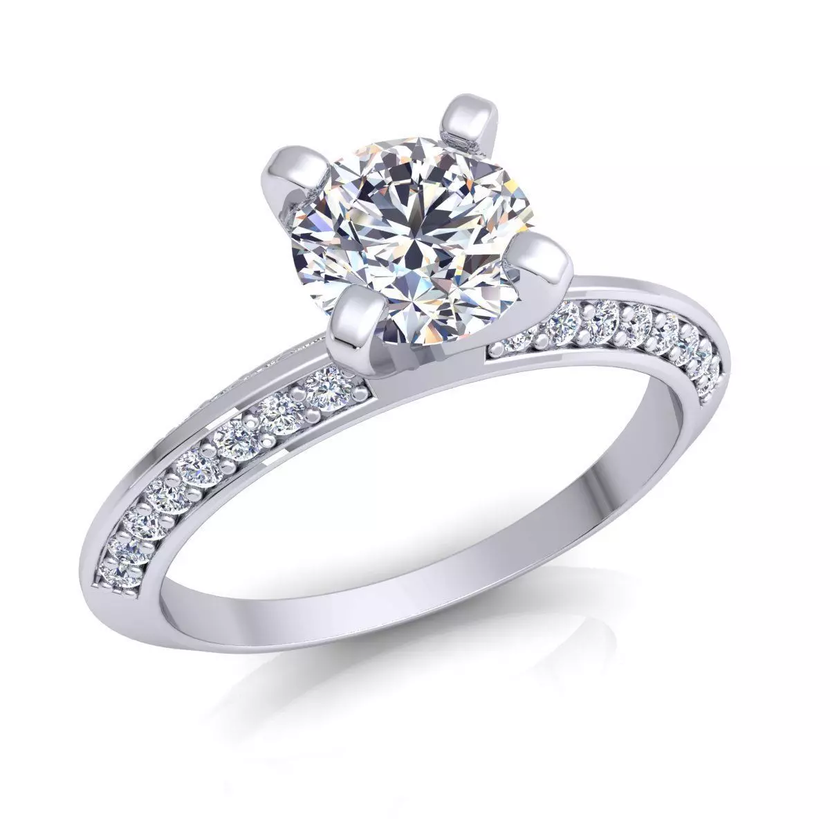 Fancy Engagement Ring  3D print model_0