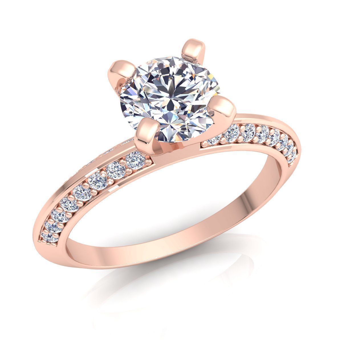 Fancy Engagement Ring  3D print model_1