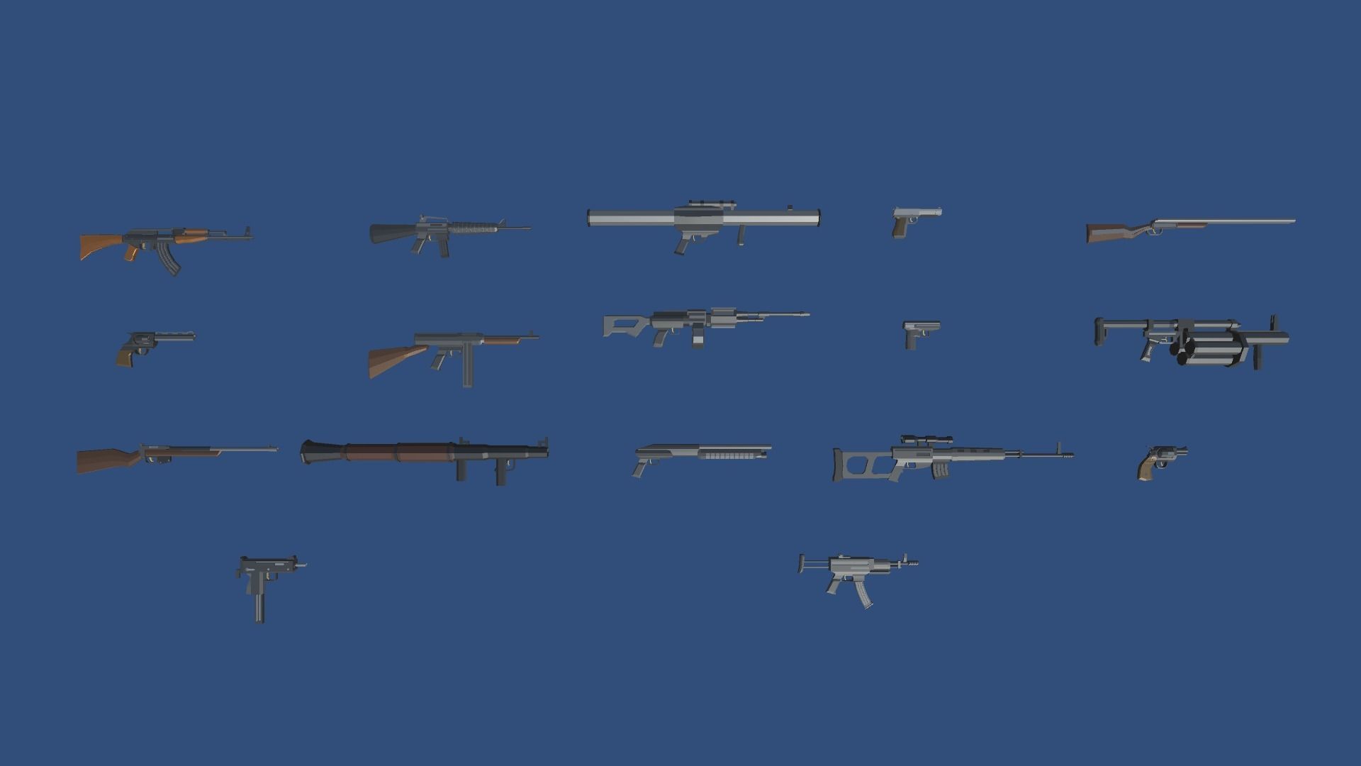 9t5 Low Poly Arsenal Low-poly 3D model_9