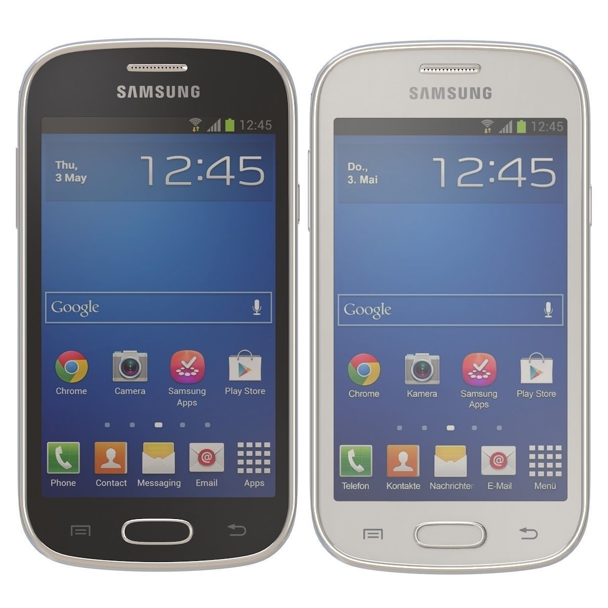 Samsung Galaxy fresh s7390 all color 3D model_6