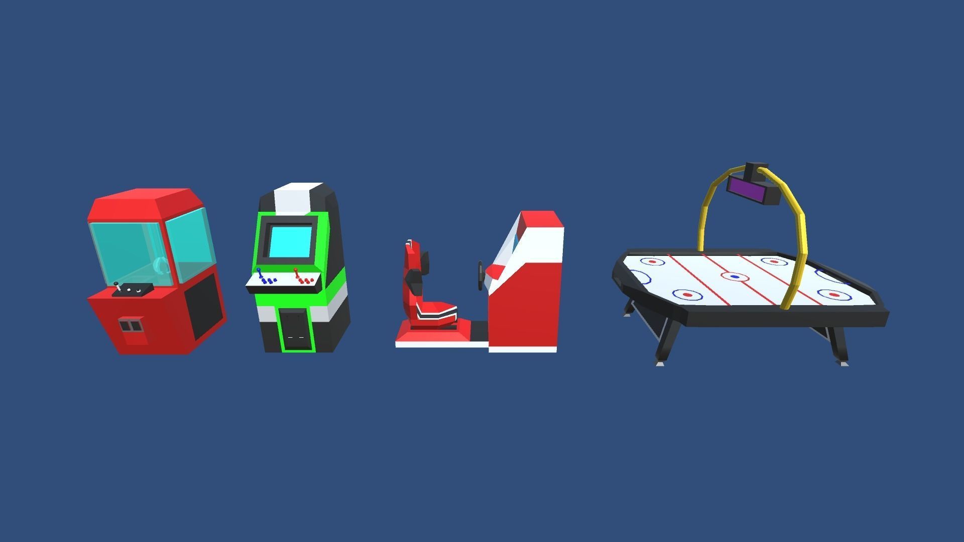 9t5 Low Poly Bowling Alley Low-poly 3D model_19