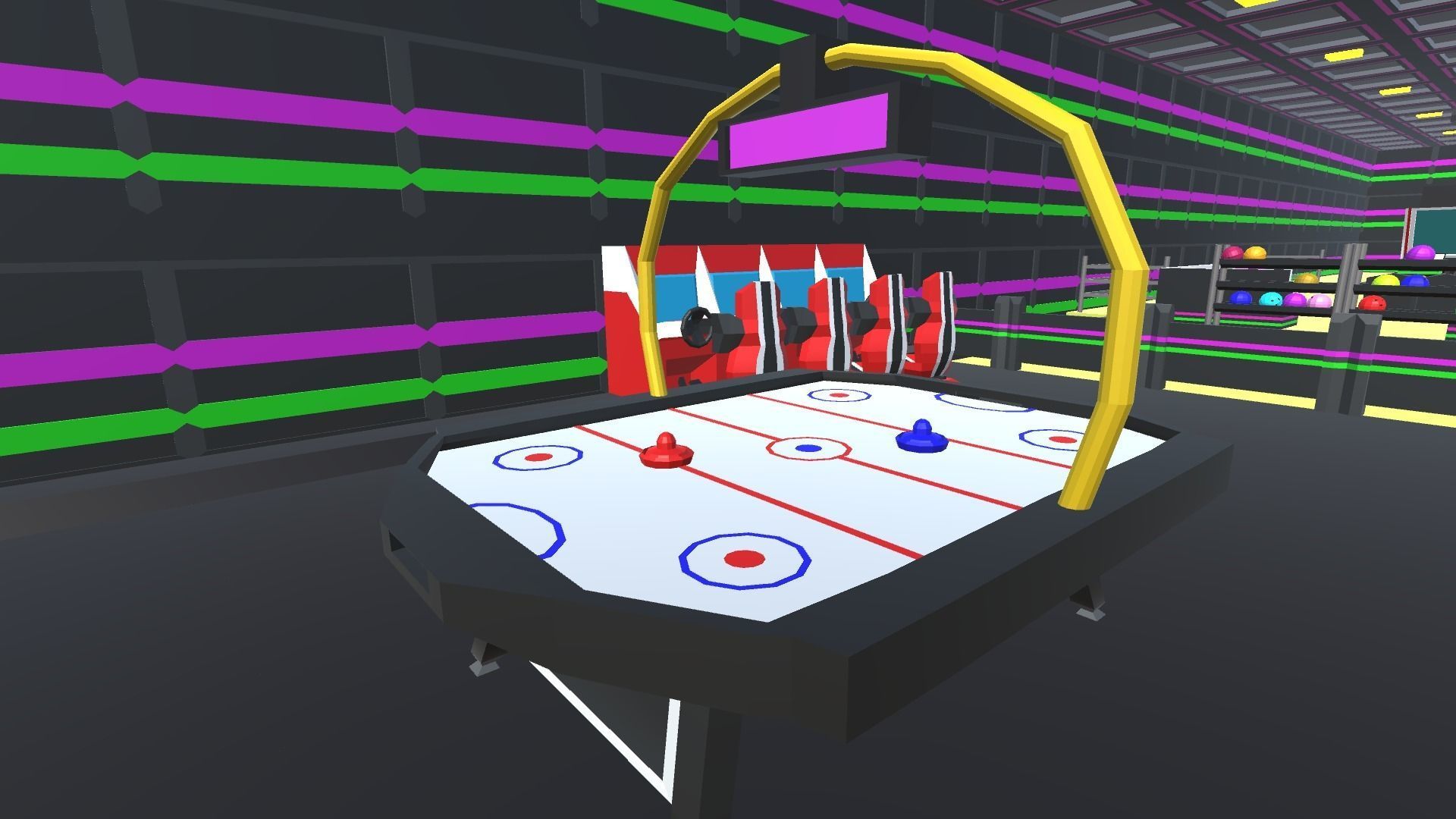 9t5 Low Poly Bowling Alley Low-poly 3D model_7