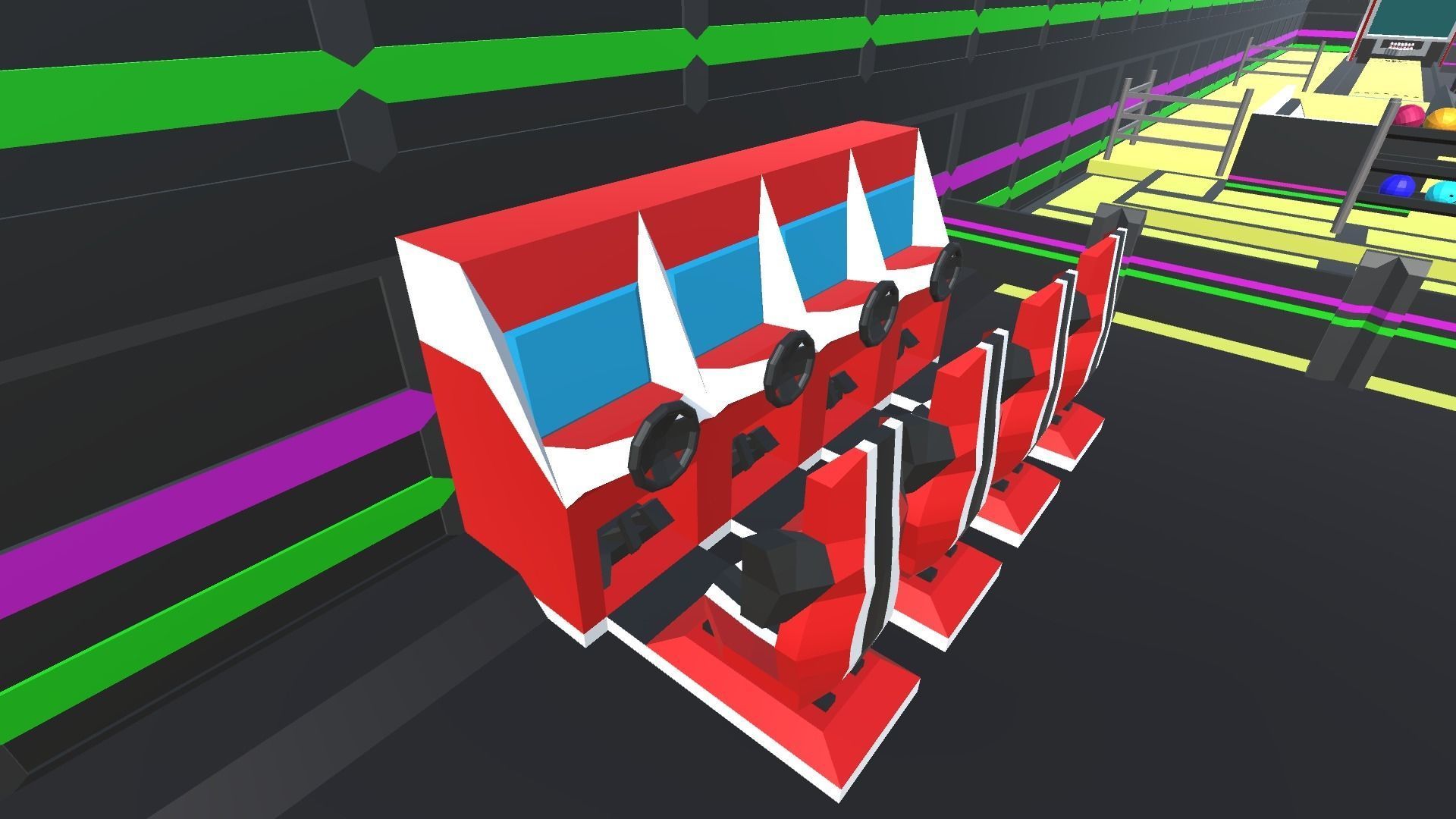 9t5 Low Poly Bowling Alley Low-poly 3D model_8