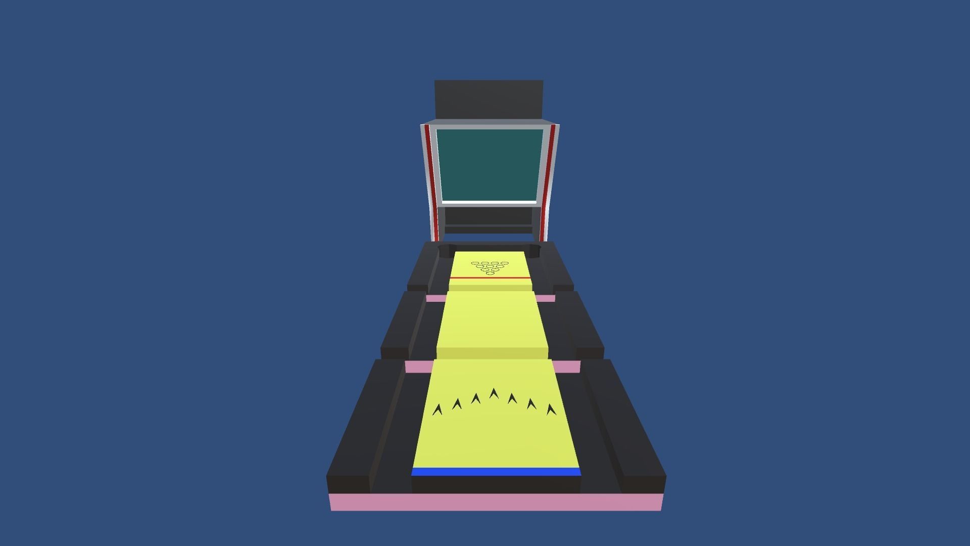 9t5 Low Poly Bowling Alley Low-poly 3D model_16