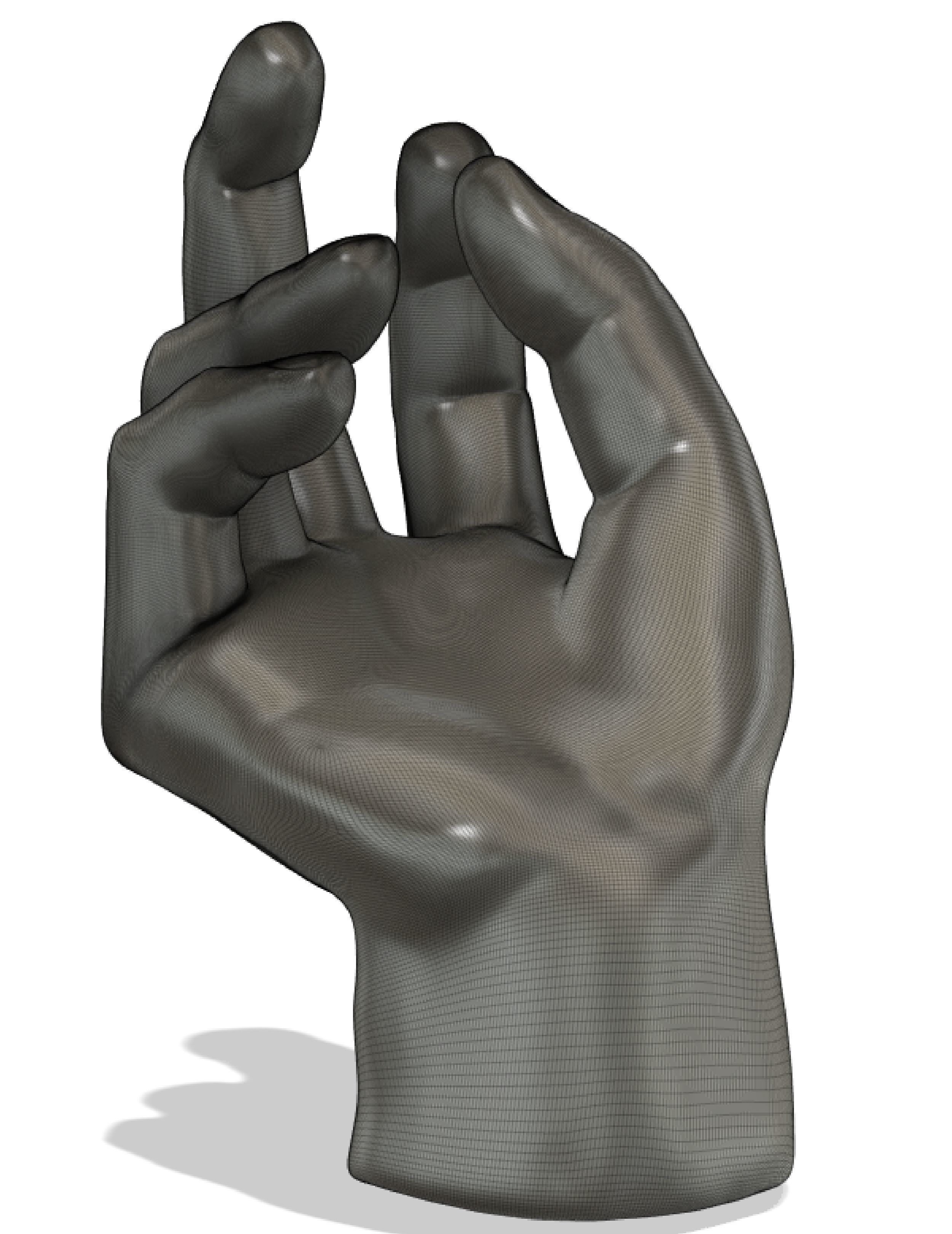 Hand sculpture 3D model_2