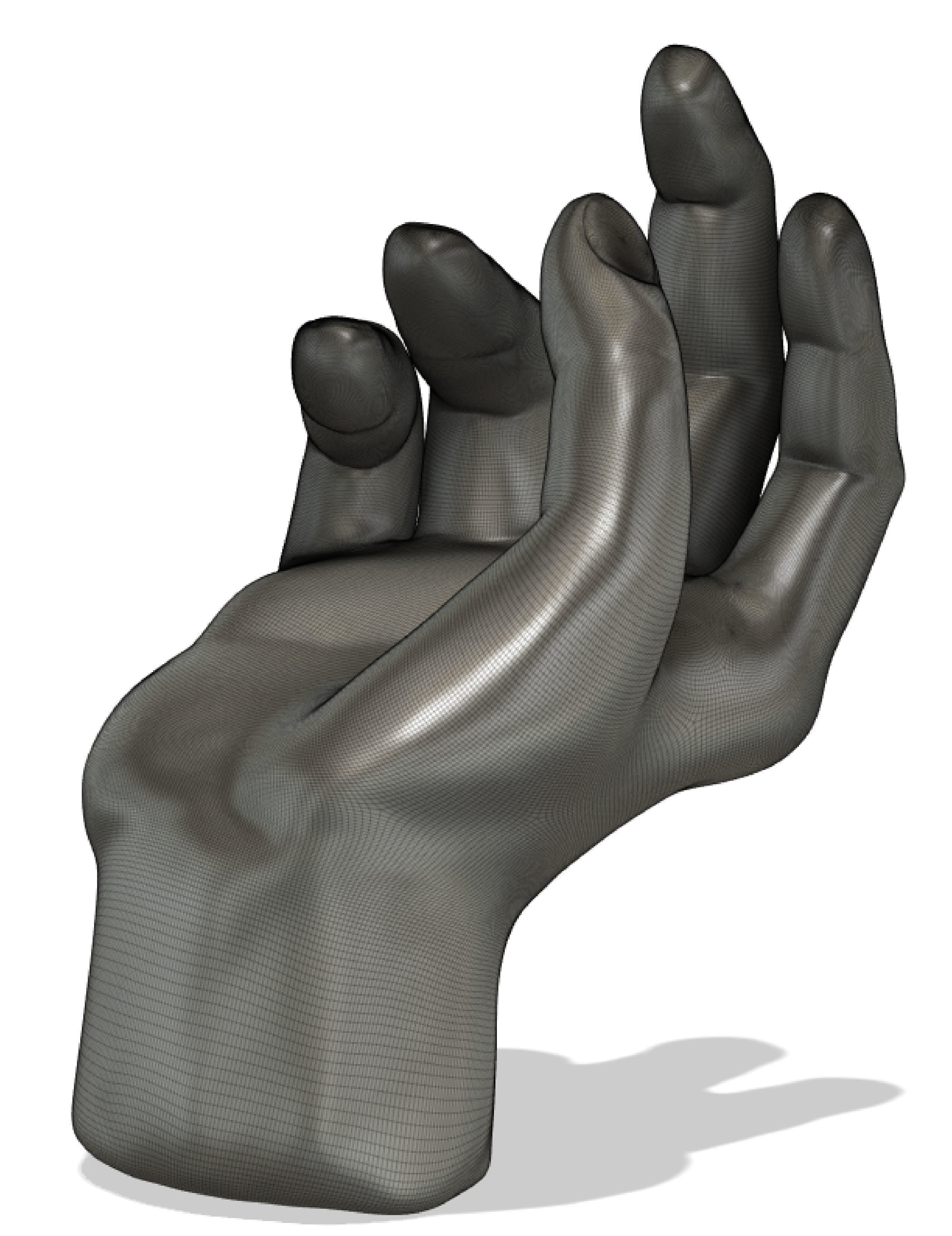 Hand sculpture 3D model_1