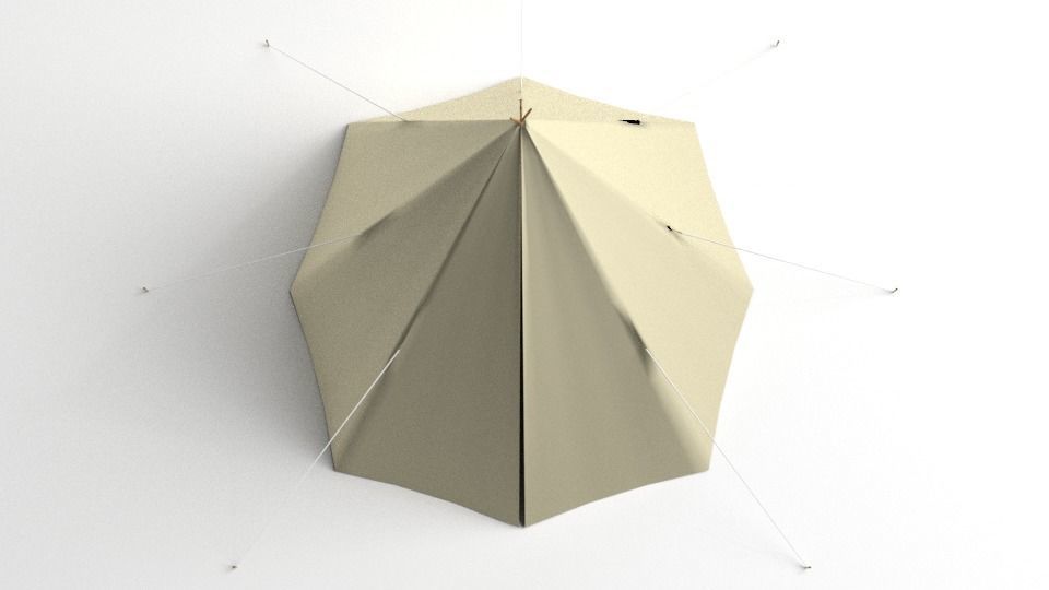 Conical Tent 3D model_2