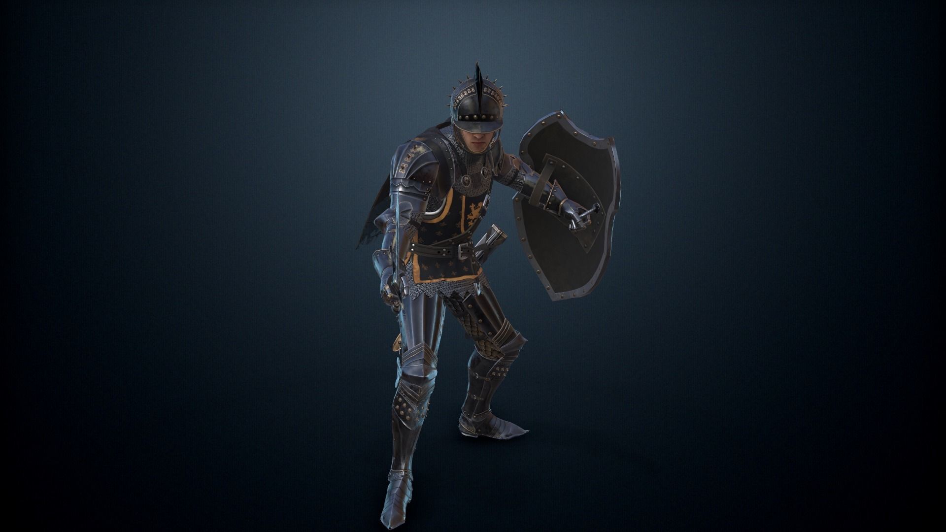 The Dark Knight Low-poly 3D model_9