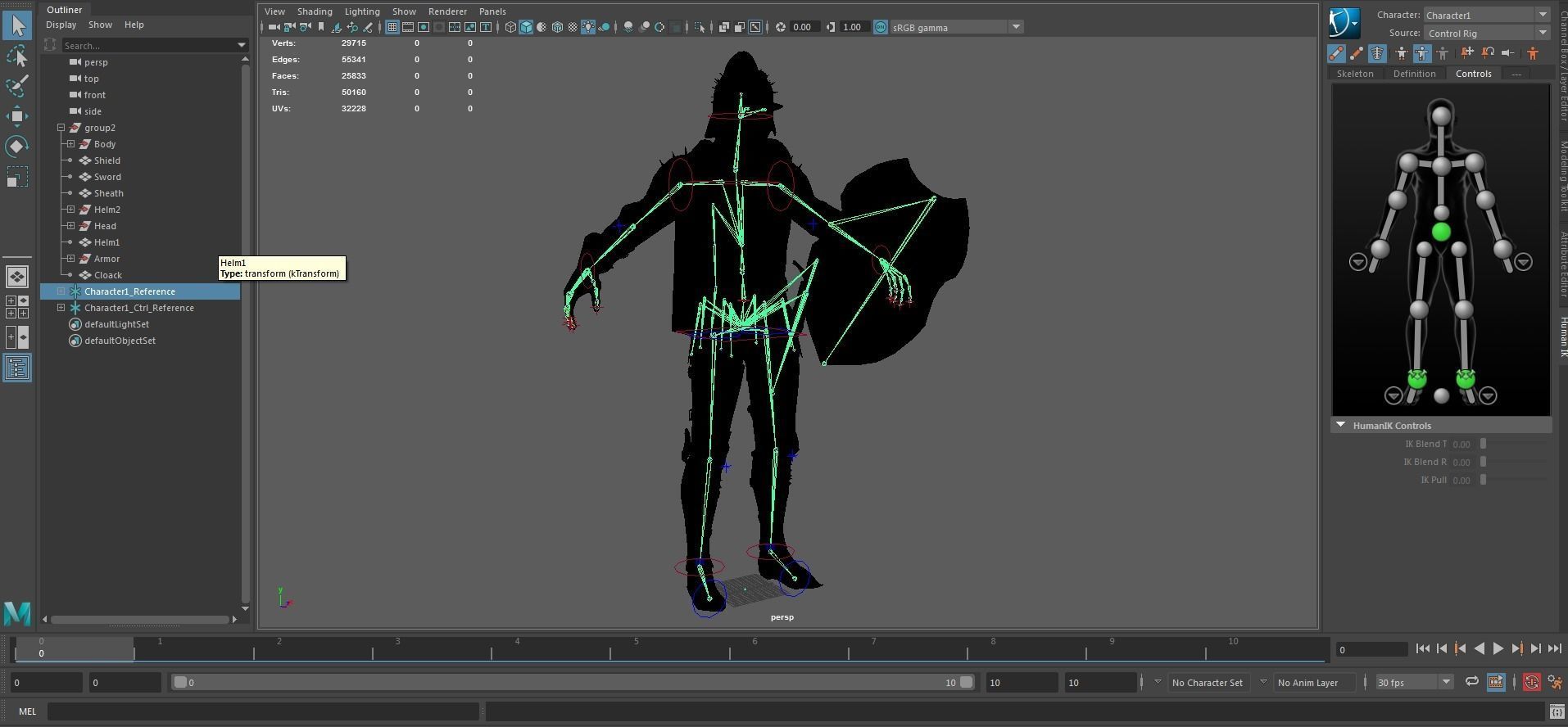 The Dark Knight Low-poly 3D model_29