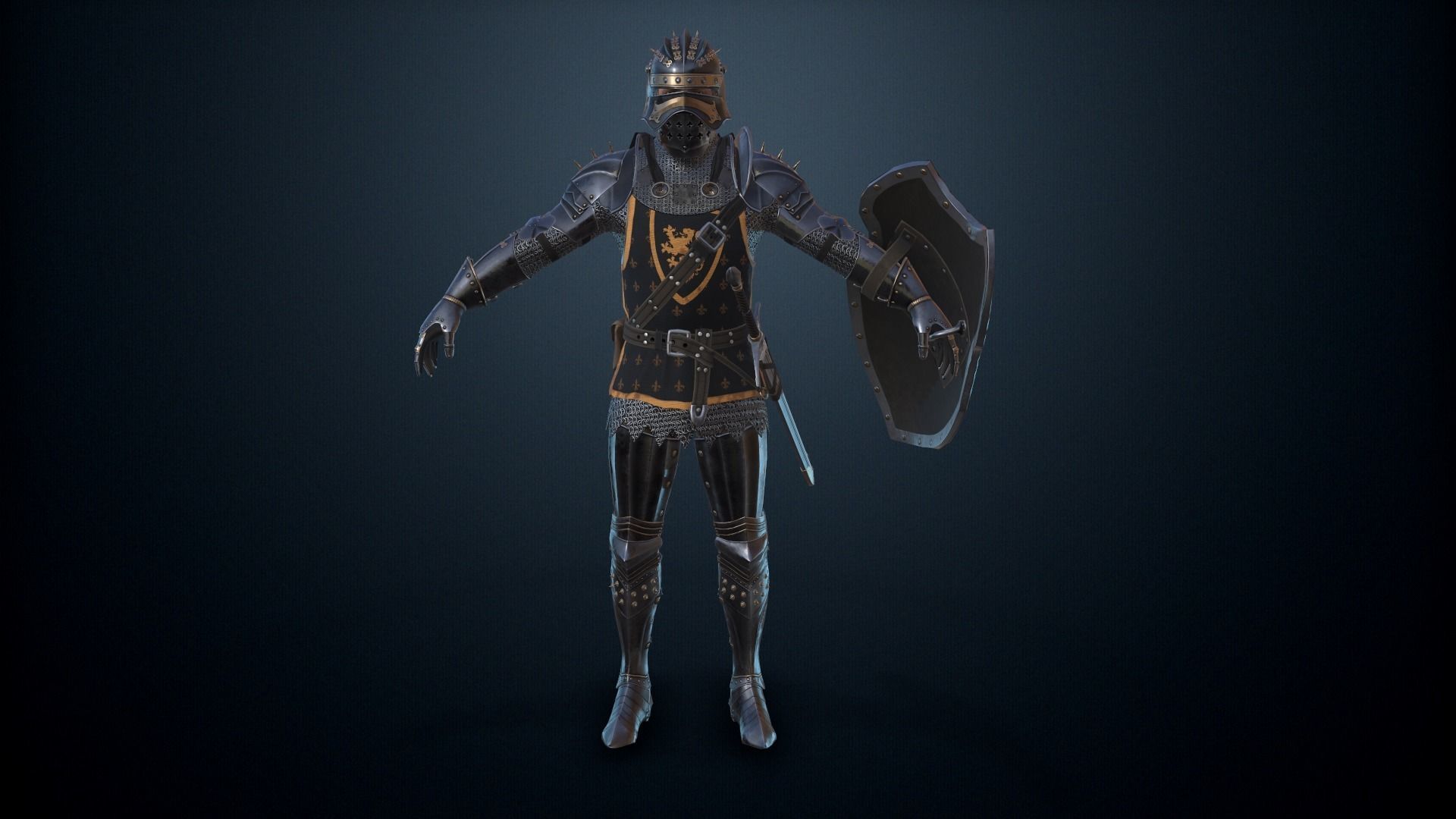 The Dark Knight Low-poly 3D model_23