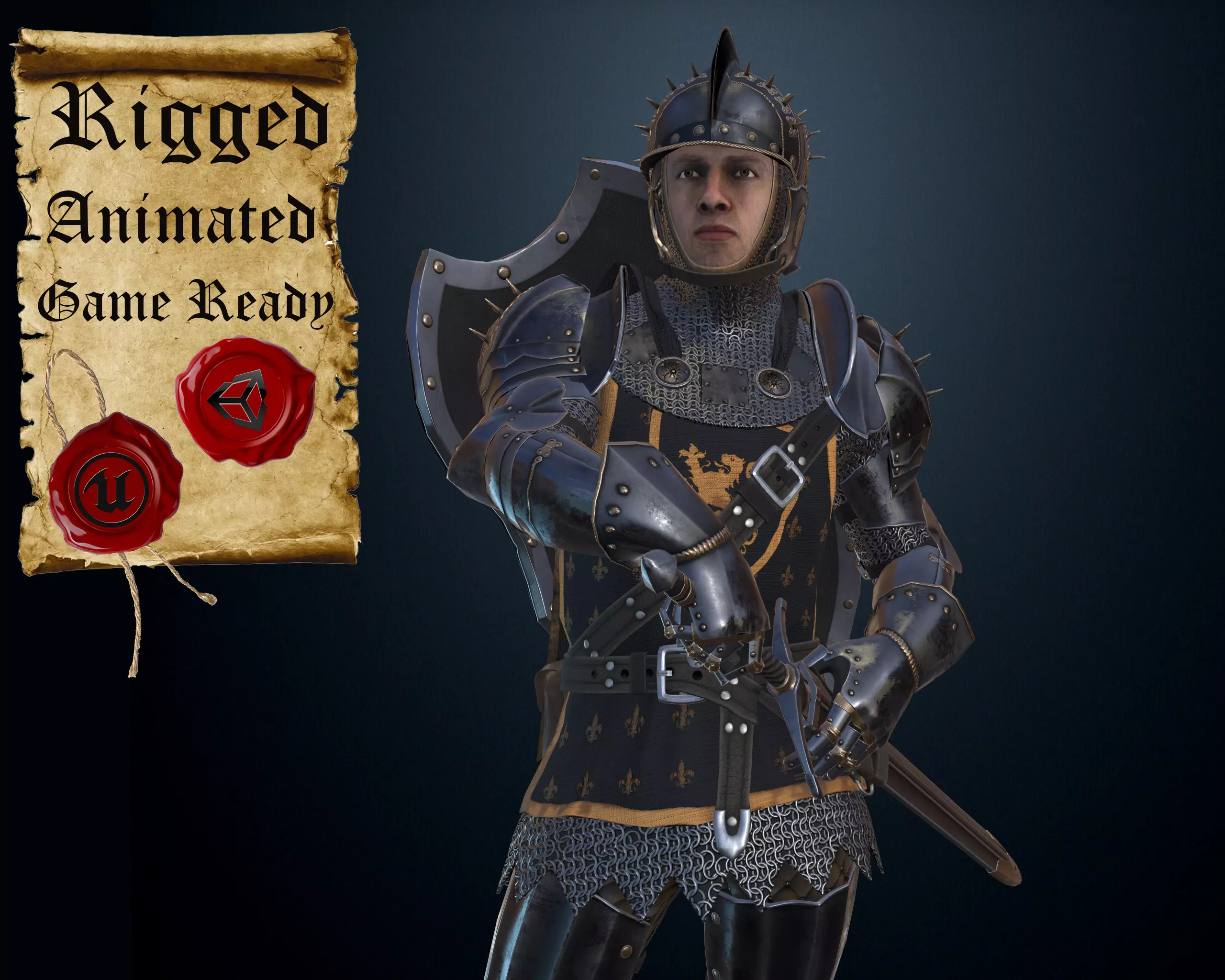 The Dark Knight Low-poly 3D model_0