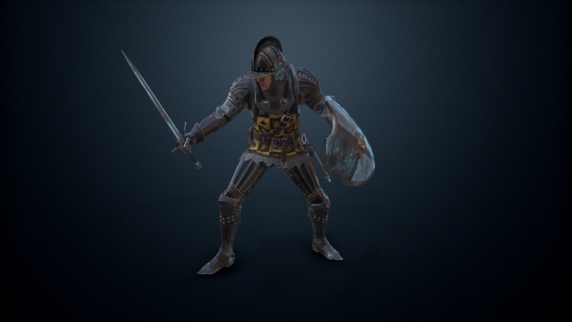 The Dark Knight Low-poly 3D model_5