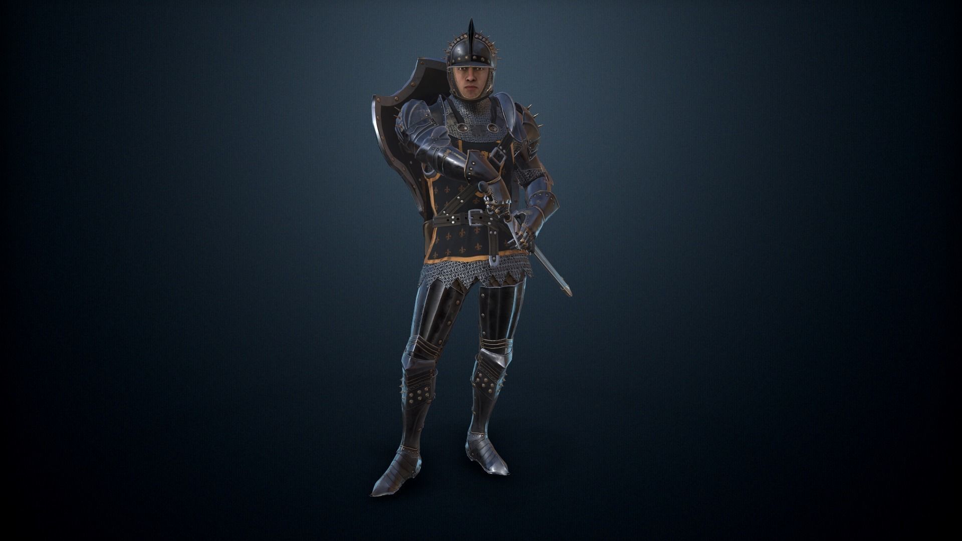 The Dark Knight Low-poly 3D model_13