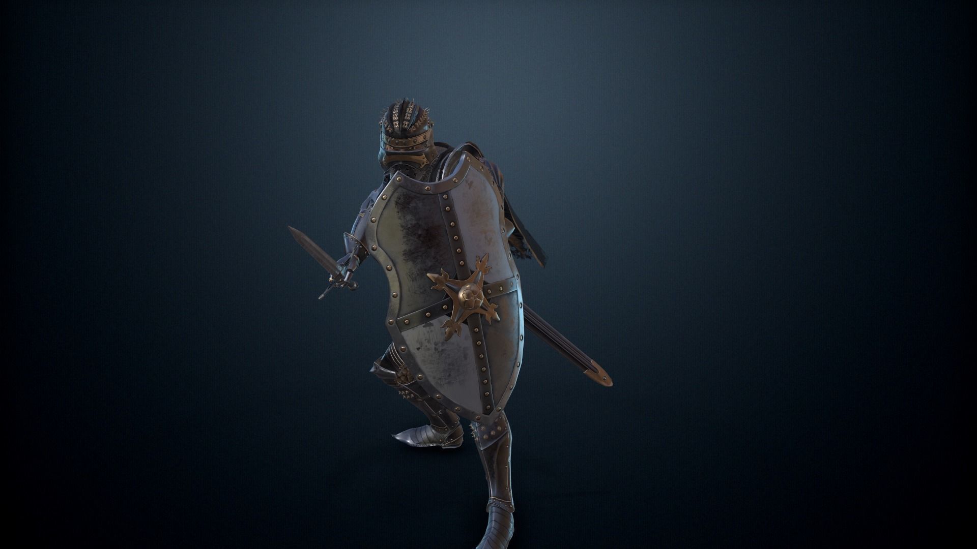 The Dark Knight Low-poly 3D model_10