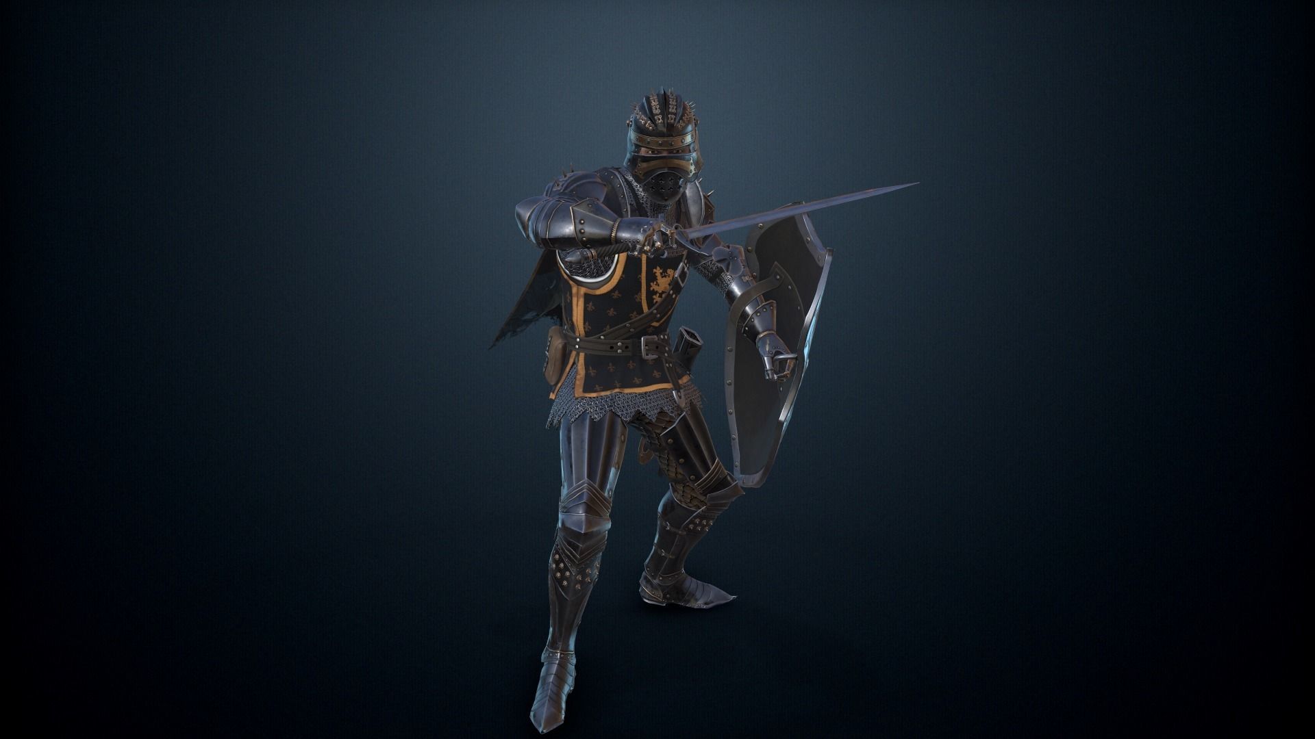 The Dark Knight Low-poly 3D model_8