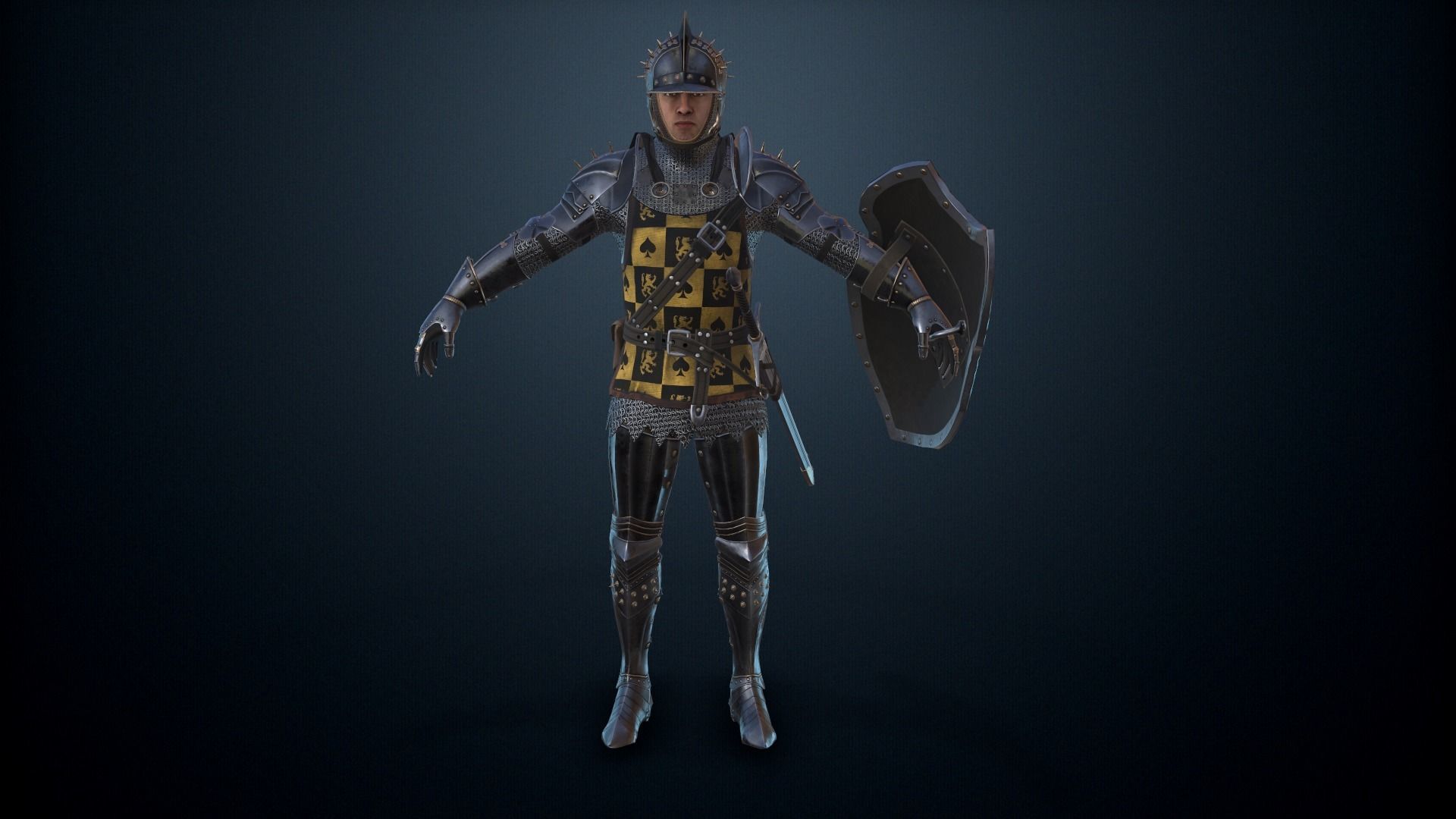 The Dark Knight Low-poly 3D model_17