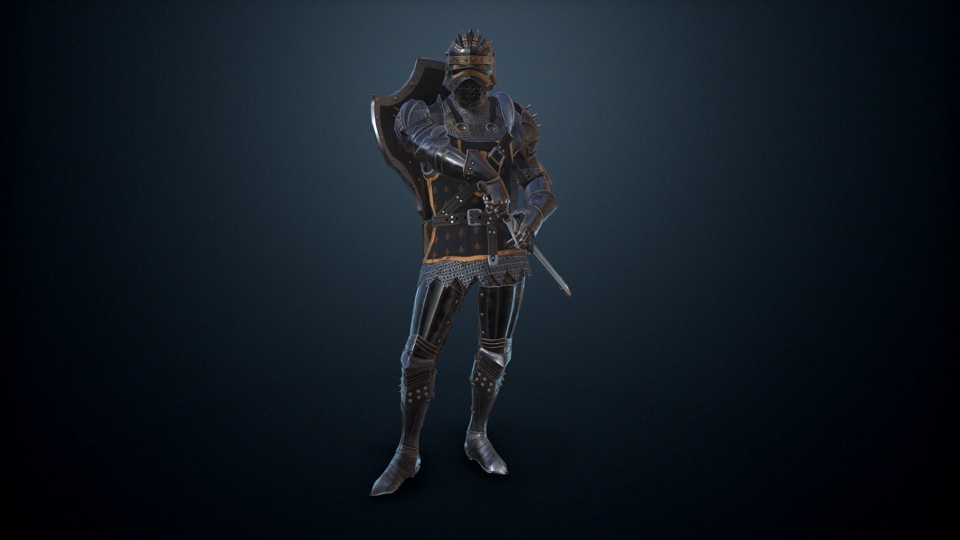 The Dark Knight Low-poly 3D model_12