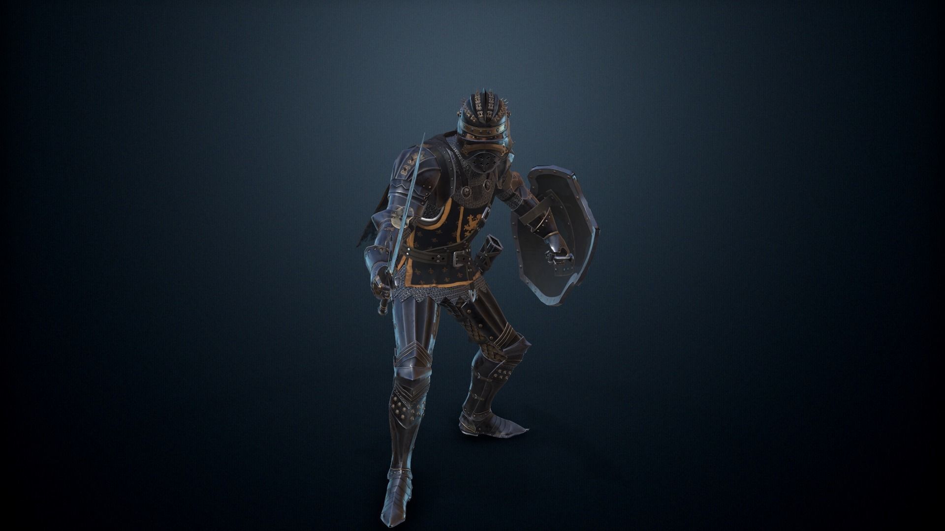 The Dark Knight Low-poly 3D model_14