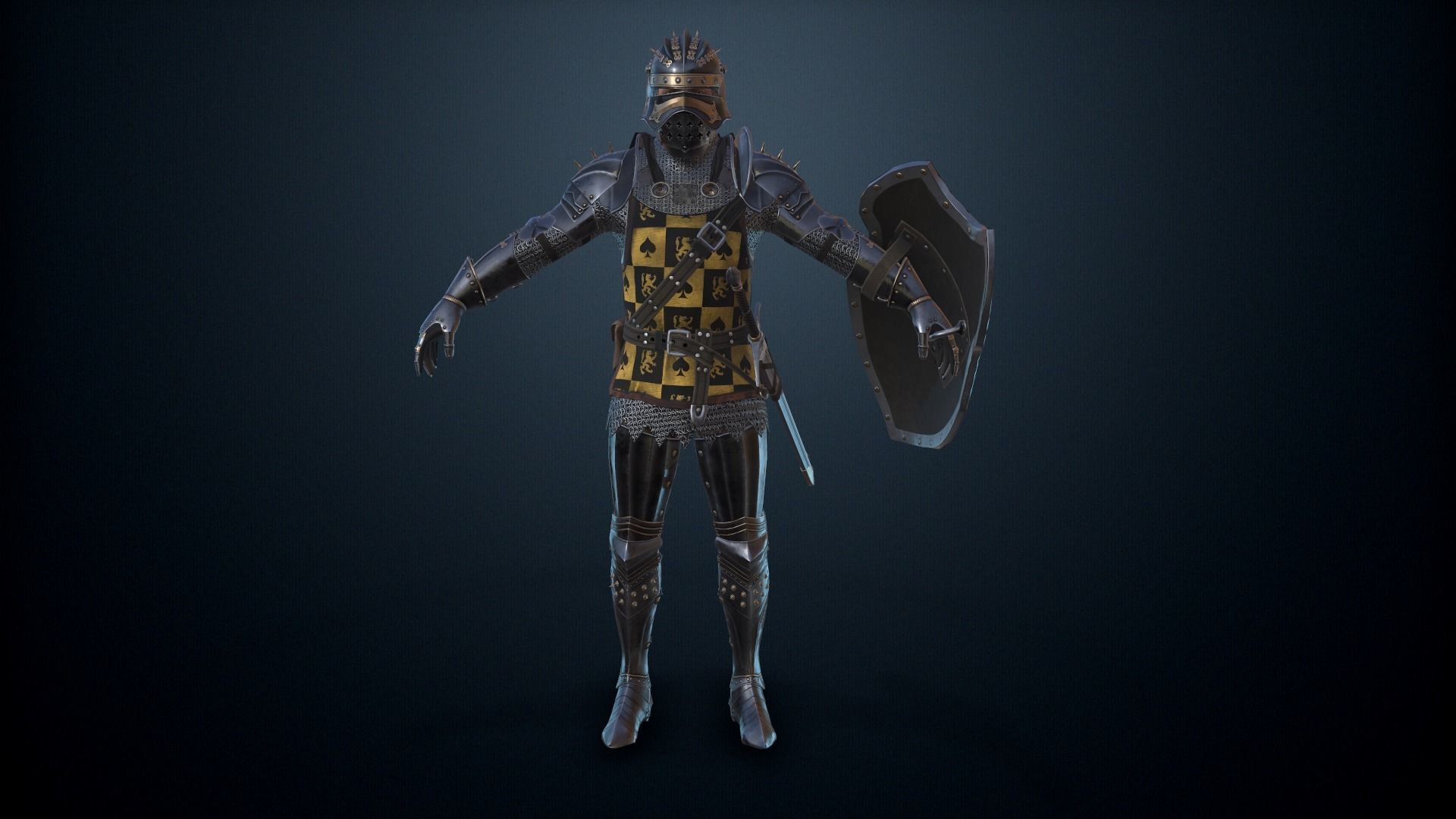 The Dark Knight Low-poly 3D model_16