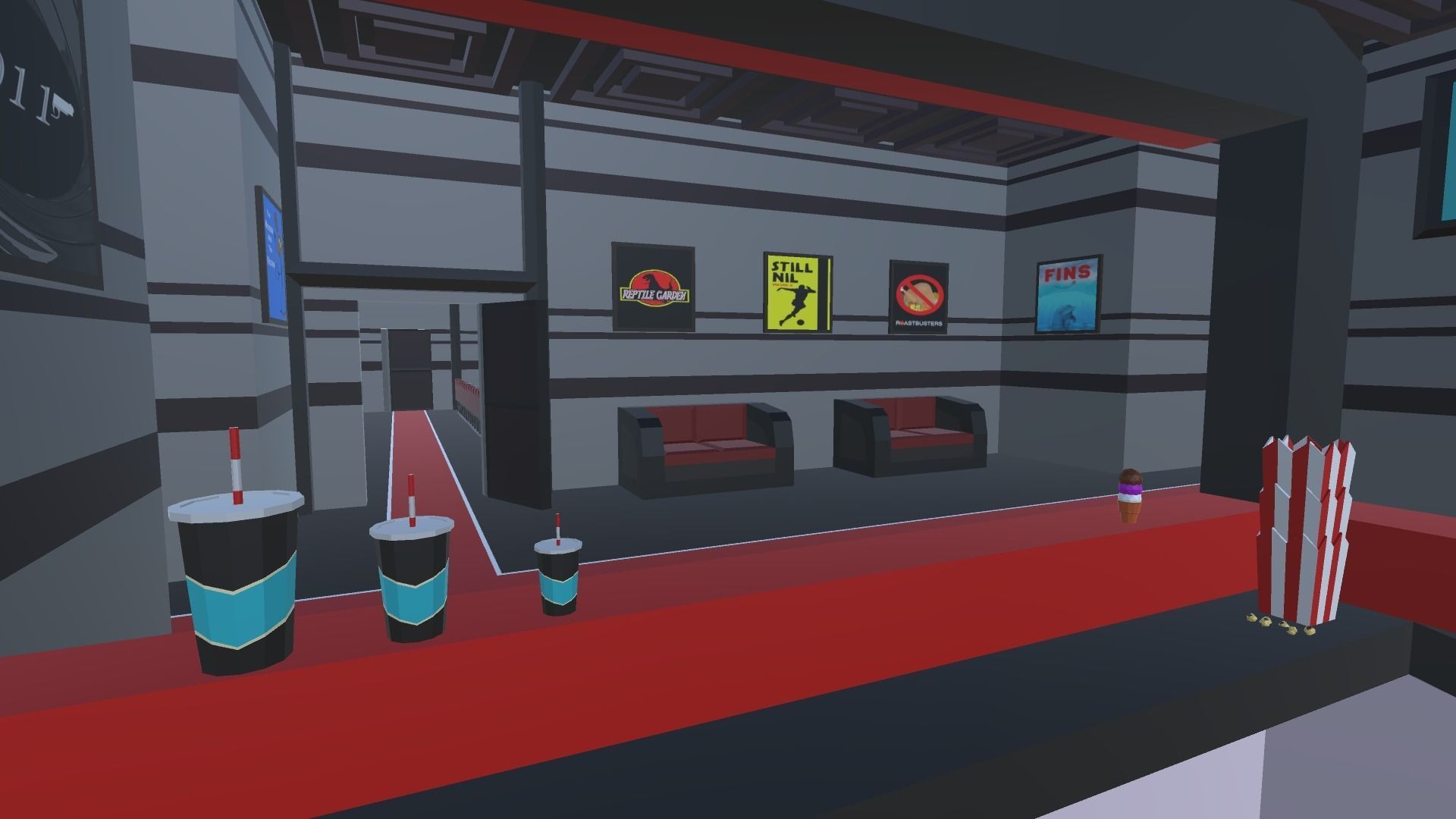 9t5 Low Poly Cinema Low-poly 3D model_6