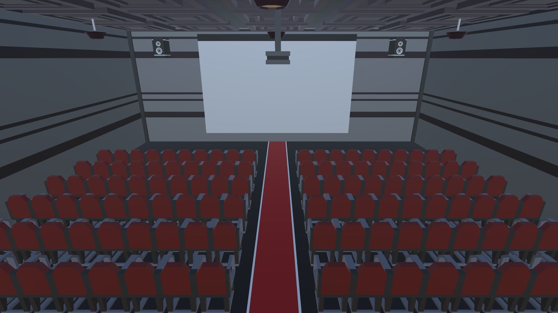 9t5 Low Poly Cinema Low-poly 3D model_5