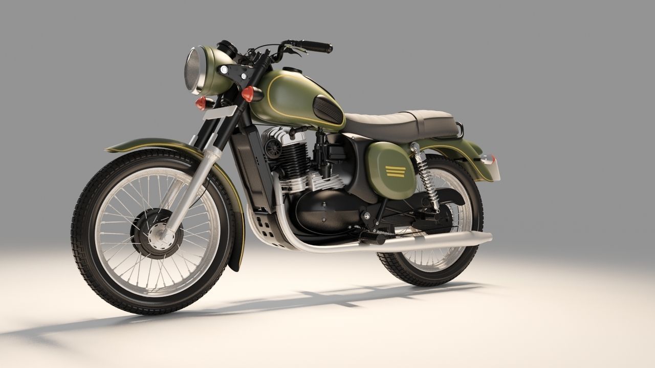 Jawa Forty two  Bike 3D model 3D model_4