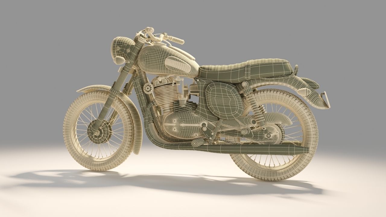 Jawa Forty two  Bike 3D model 3D model_7