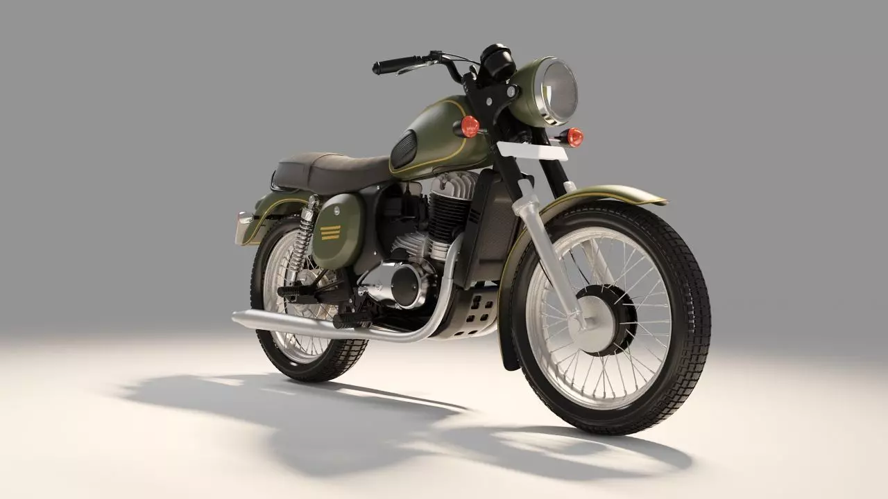 Jawa Forty two  Bike 3D model 3D model_0