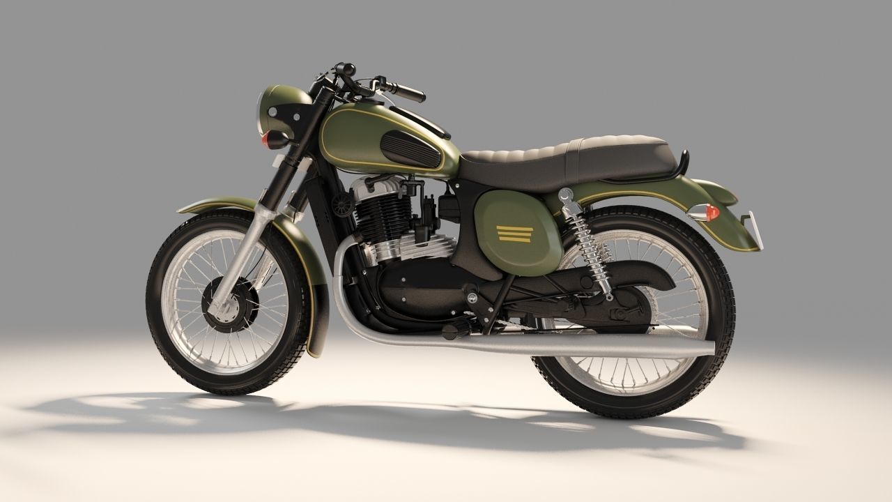 Jawa Forty two  Bike 3D model 3D model_6