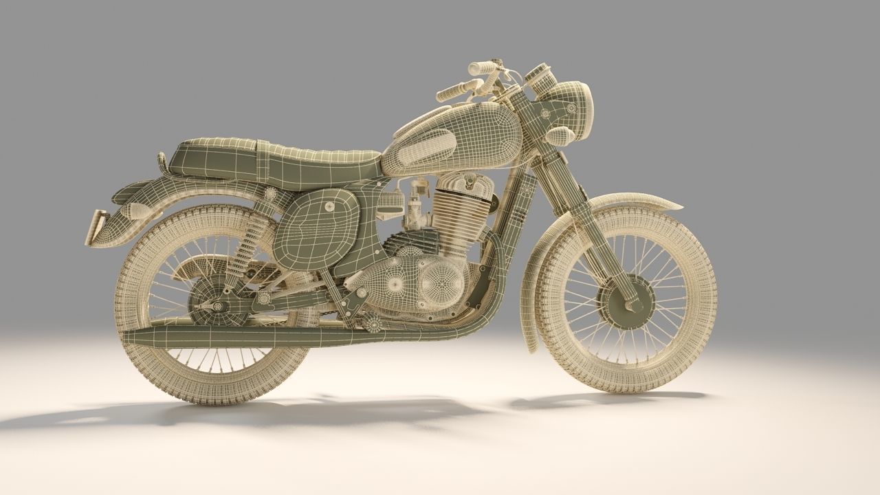Jawa Forty two  Bike 3D model 3D model_13