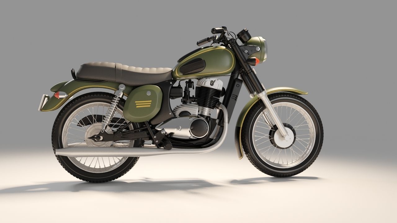 Jawa Forty two  Bike 3D model 3D model_12