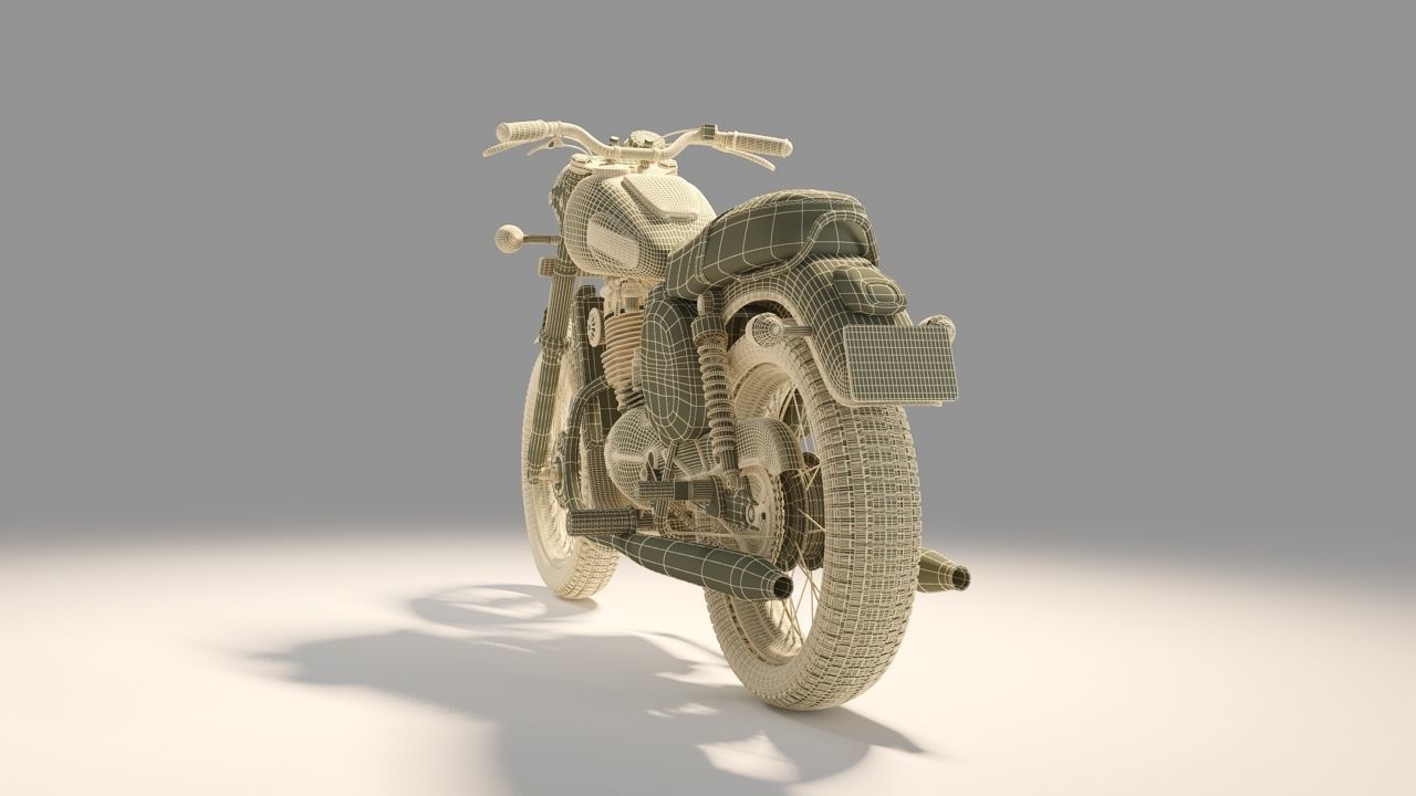 Jawa Forty two  Bike 3D model 3D model_9