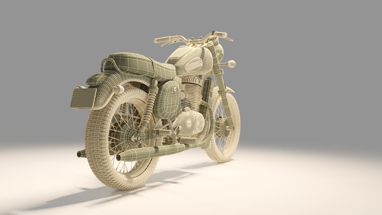 Jawa Forty two  Bike 3D model 3D model_11