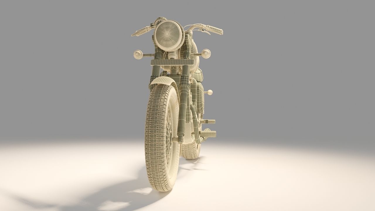 Jawa Forty two  Bike 3D model 3D model_3