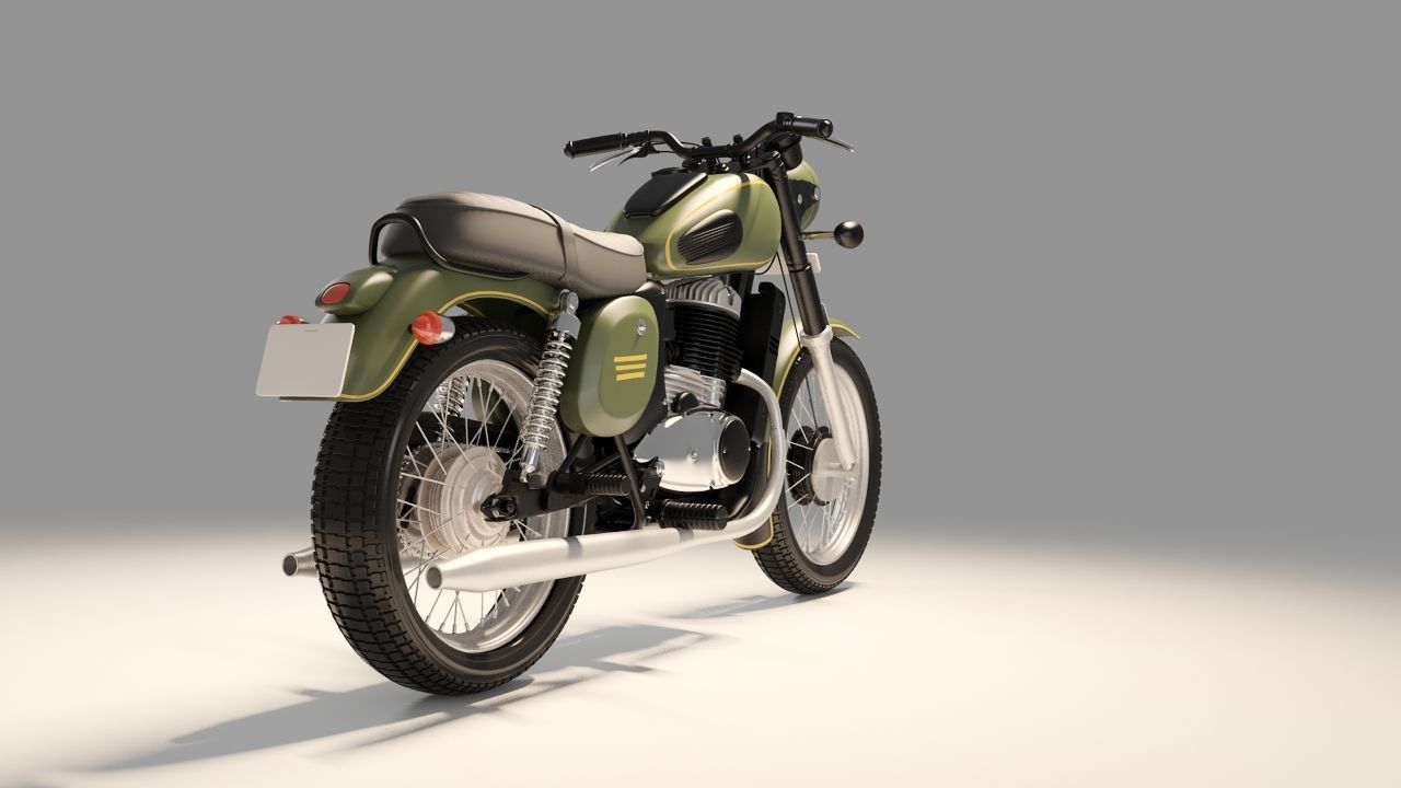 Jawa Forty two  Bike 3D model 3D model_10