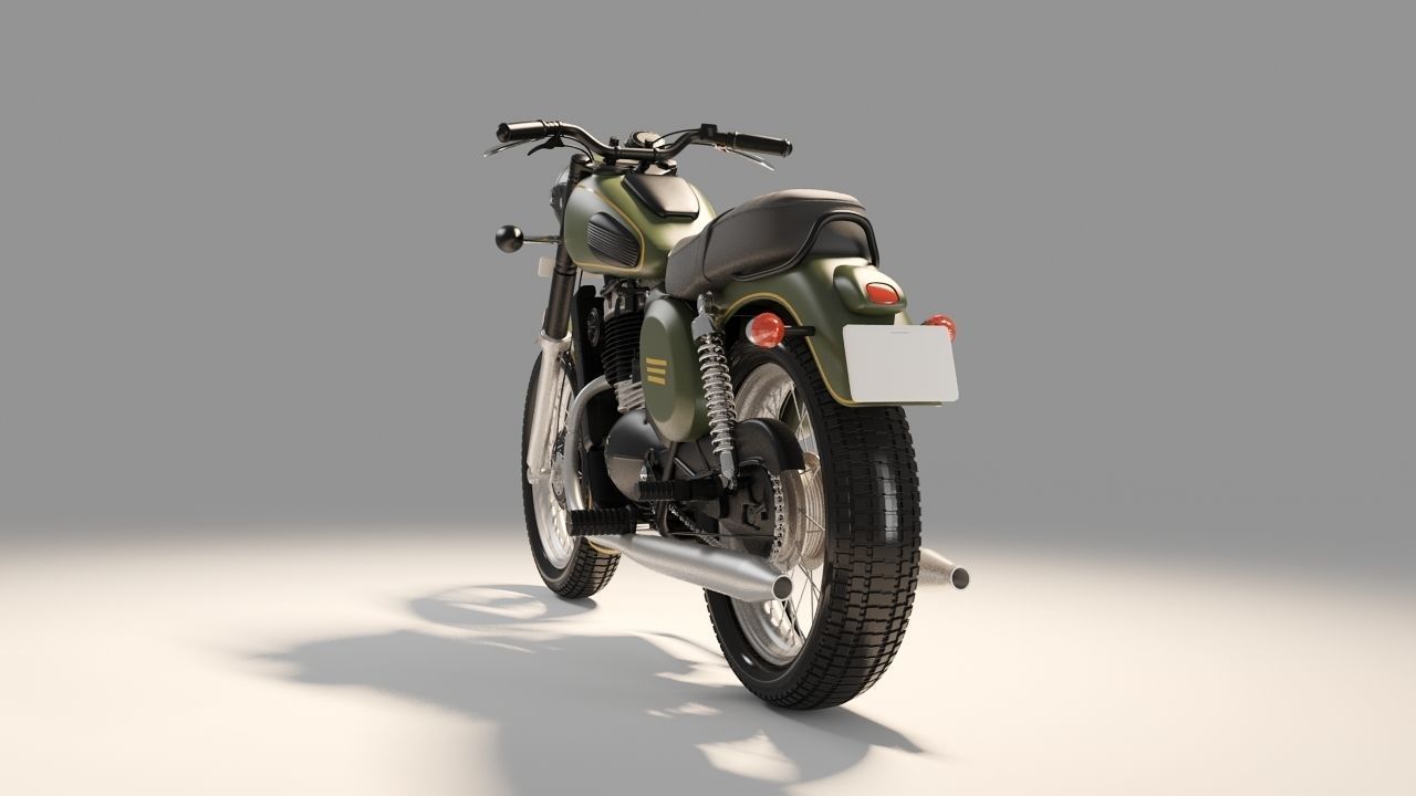 Jawa Forty two  Bike 3D model 3D model_8
