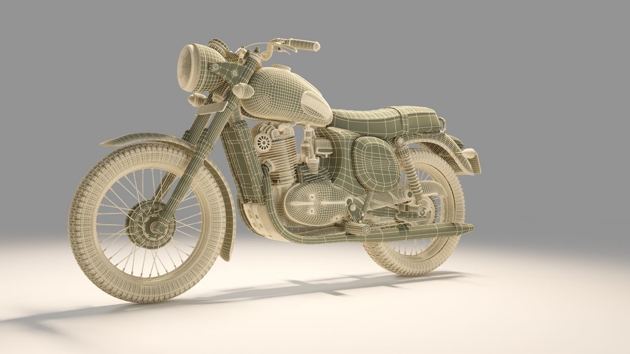 Jawa Forty two  Bike 3D model 3D model_5