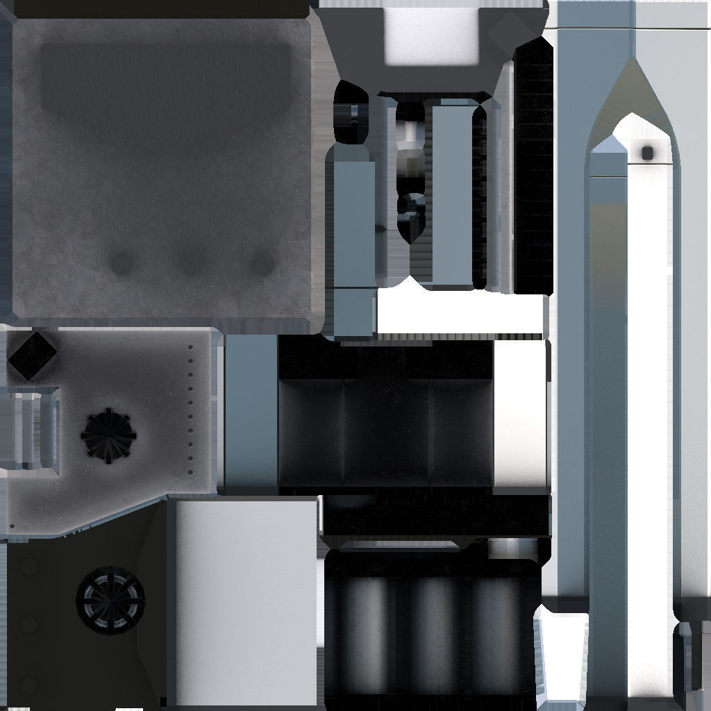 Rocket SpaceX with start platform Lowpoly Low-poly 3D model_9