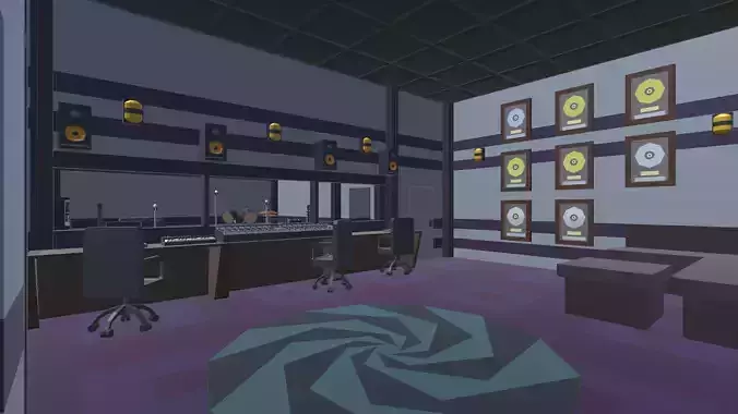 9t5 Low Poly Music Studio