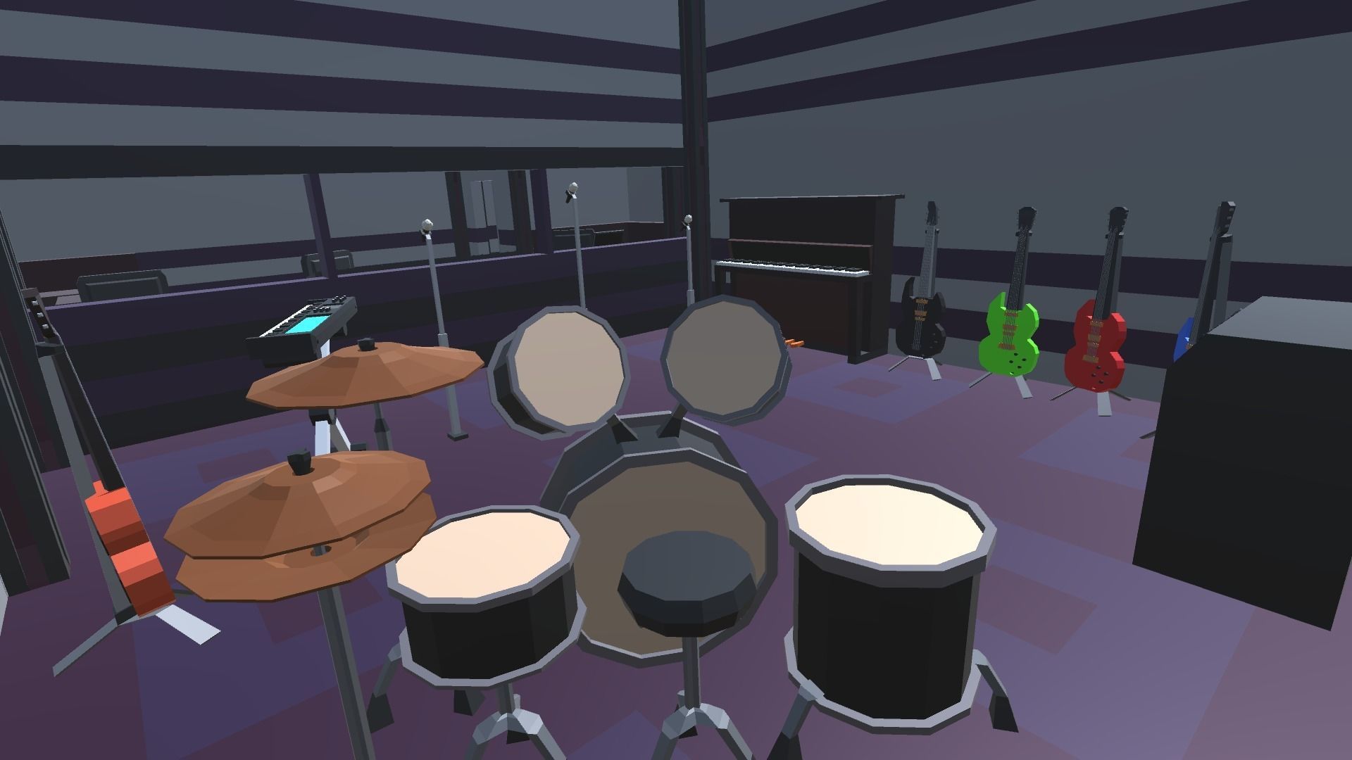 9t5 Low Poly Music Studio Low-poly 3D model_5