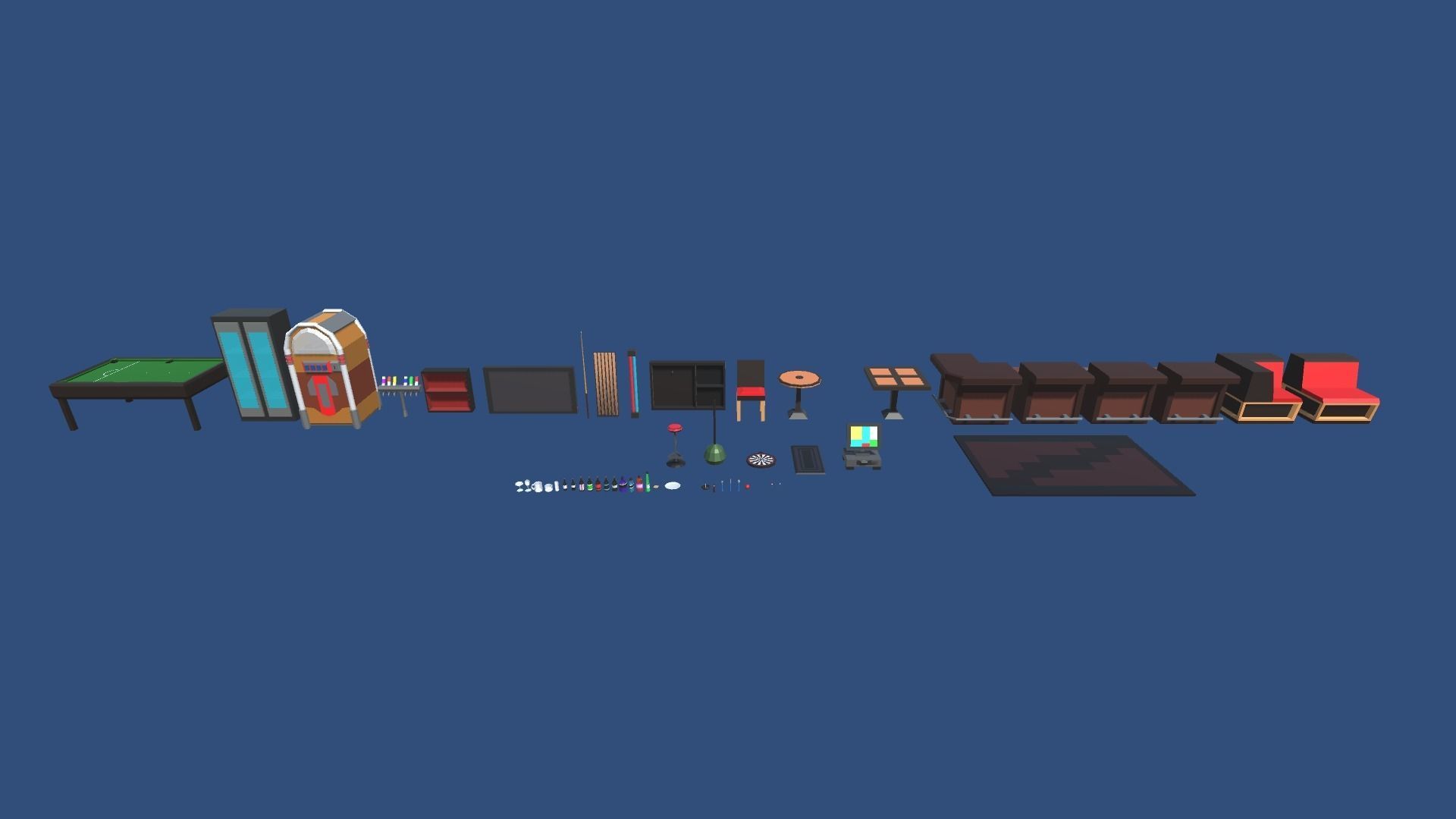 9t5 Low Poly Pub Low-poly 3D model_3